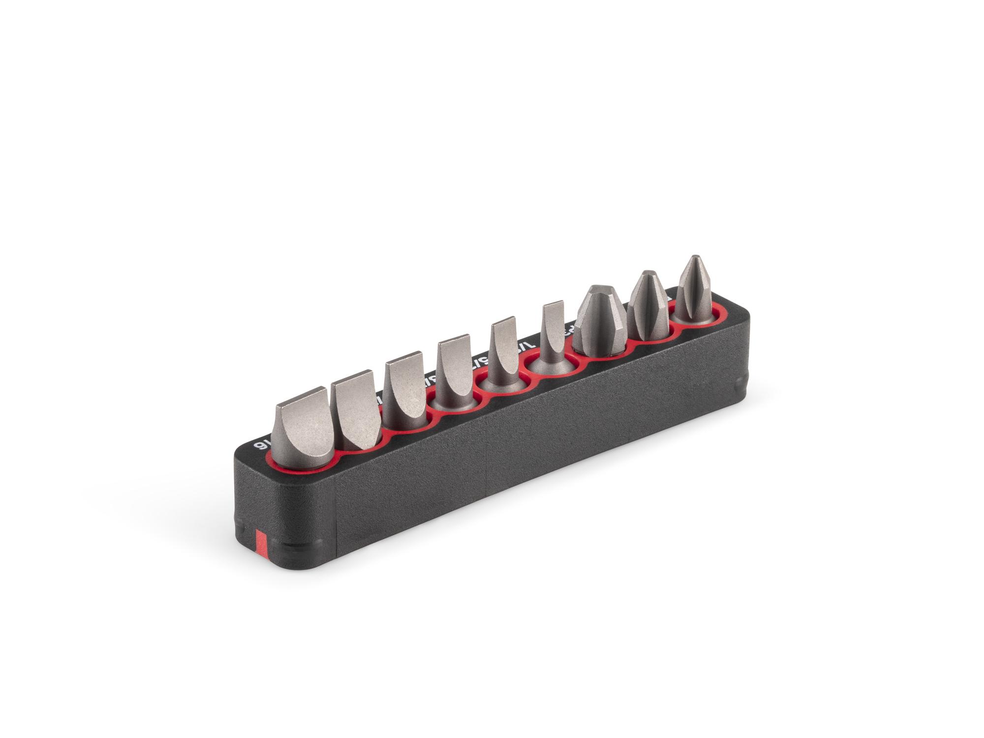 Back angle view of Tekton rail bit set. Item #DZZ93020
