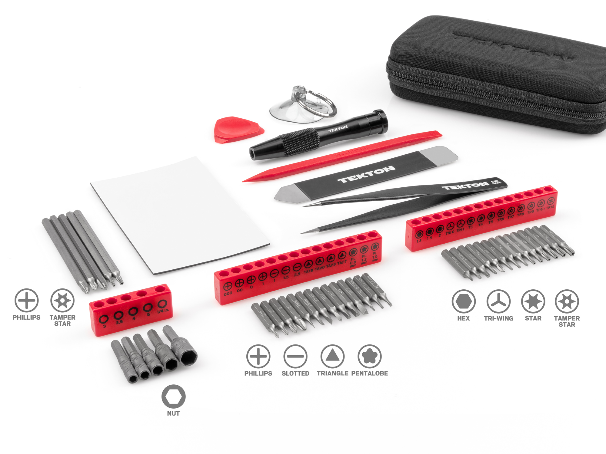 TEKTON Everybit Tech Rescue Kit with Case (46-Piece)