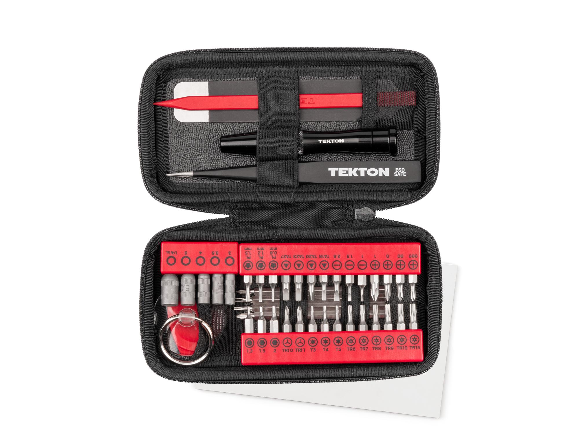 Front view of  Tekton case bit set. Item #28301