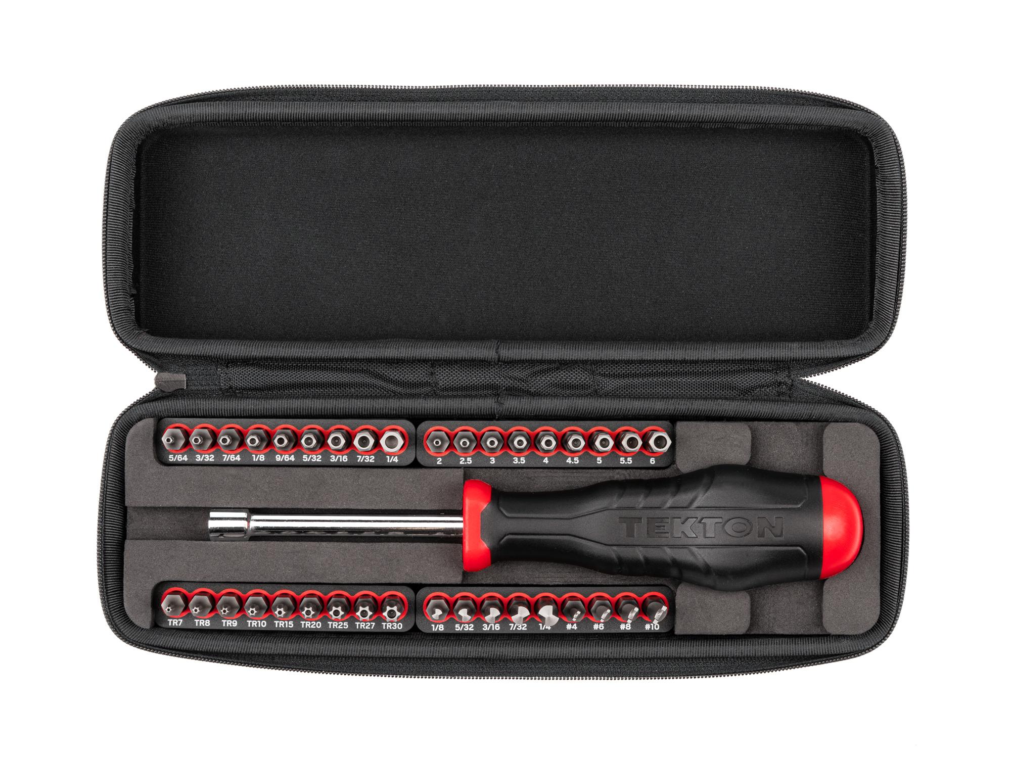 1/4 Inch Security Bit Driver and Bit Set with Case (37-Piece)