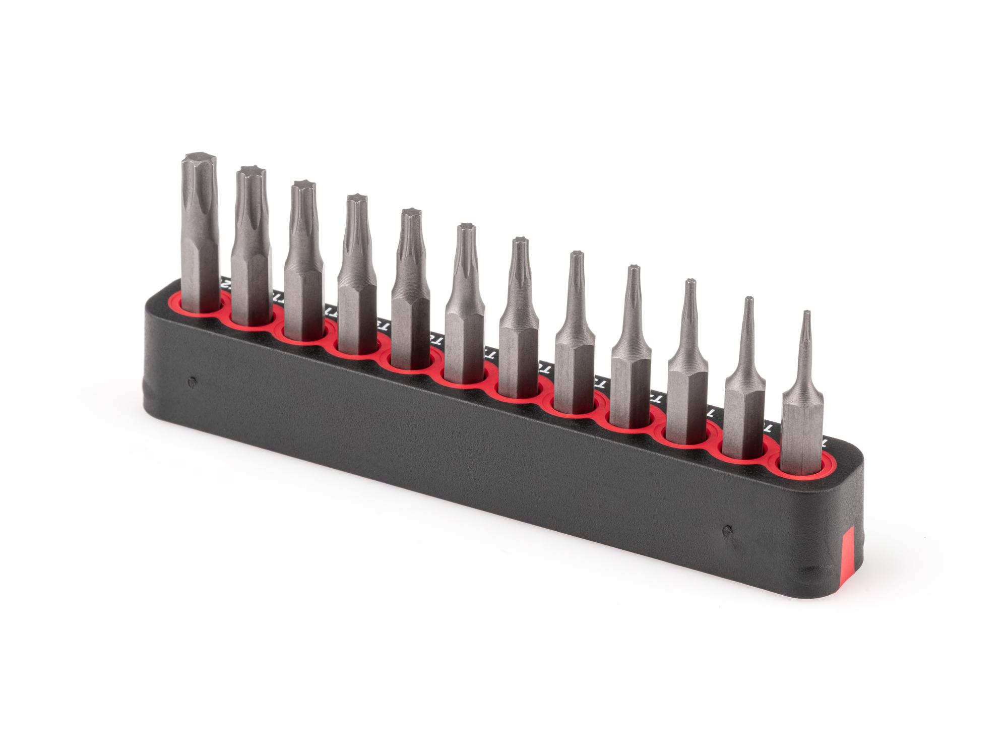 Back angle view of Tekton rail bit set. Item #DZT92001