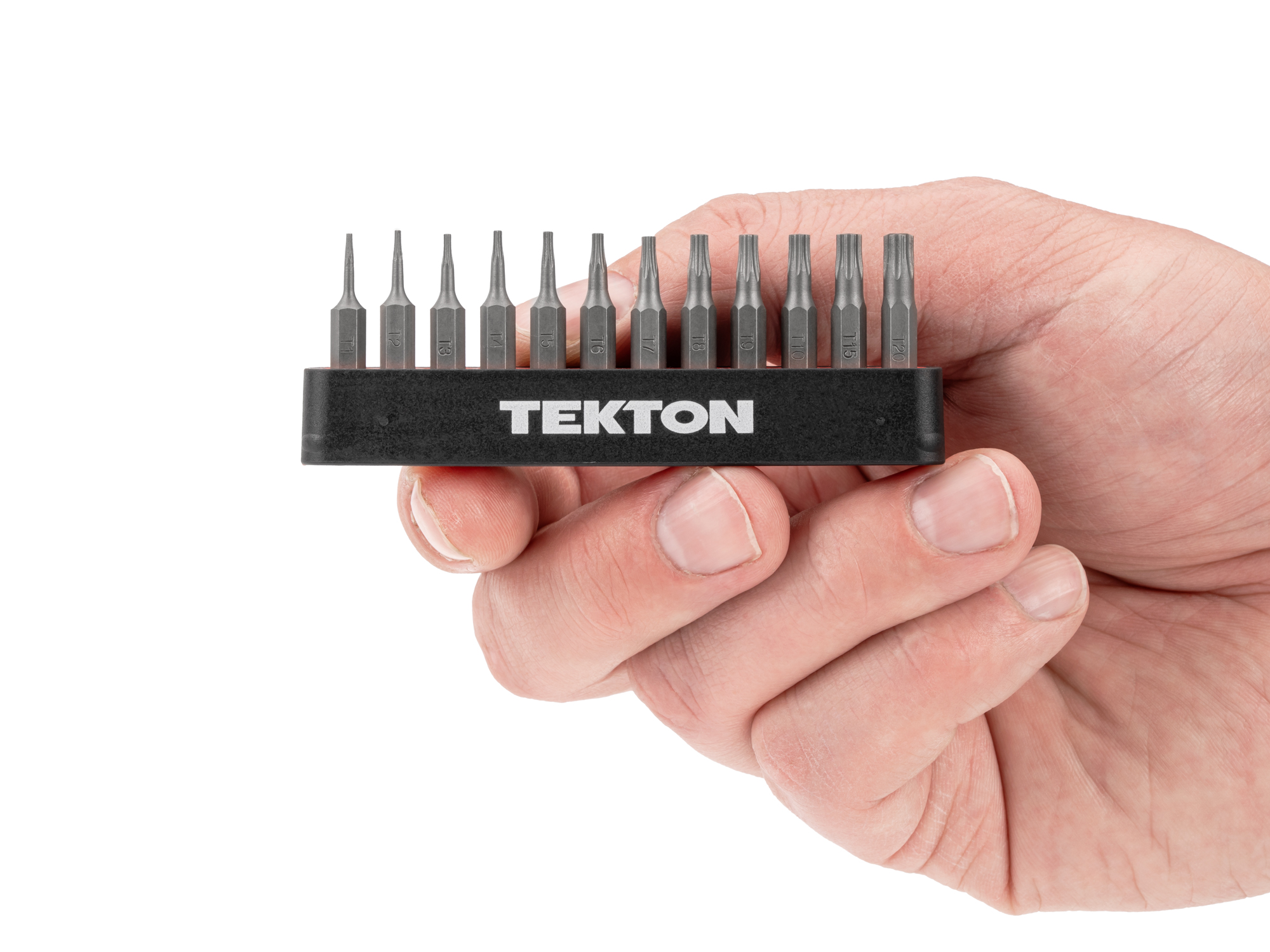 4 mm Star Bit Set with Rail (12-Piece) | TEKTON