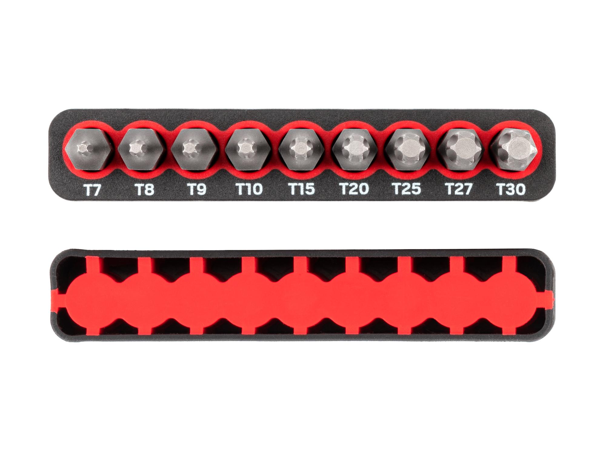 Side view of Tekton rail bit set. Item #DZT93001