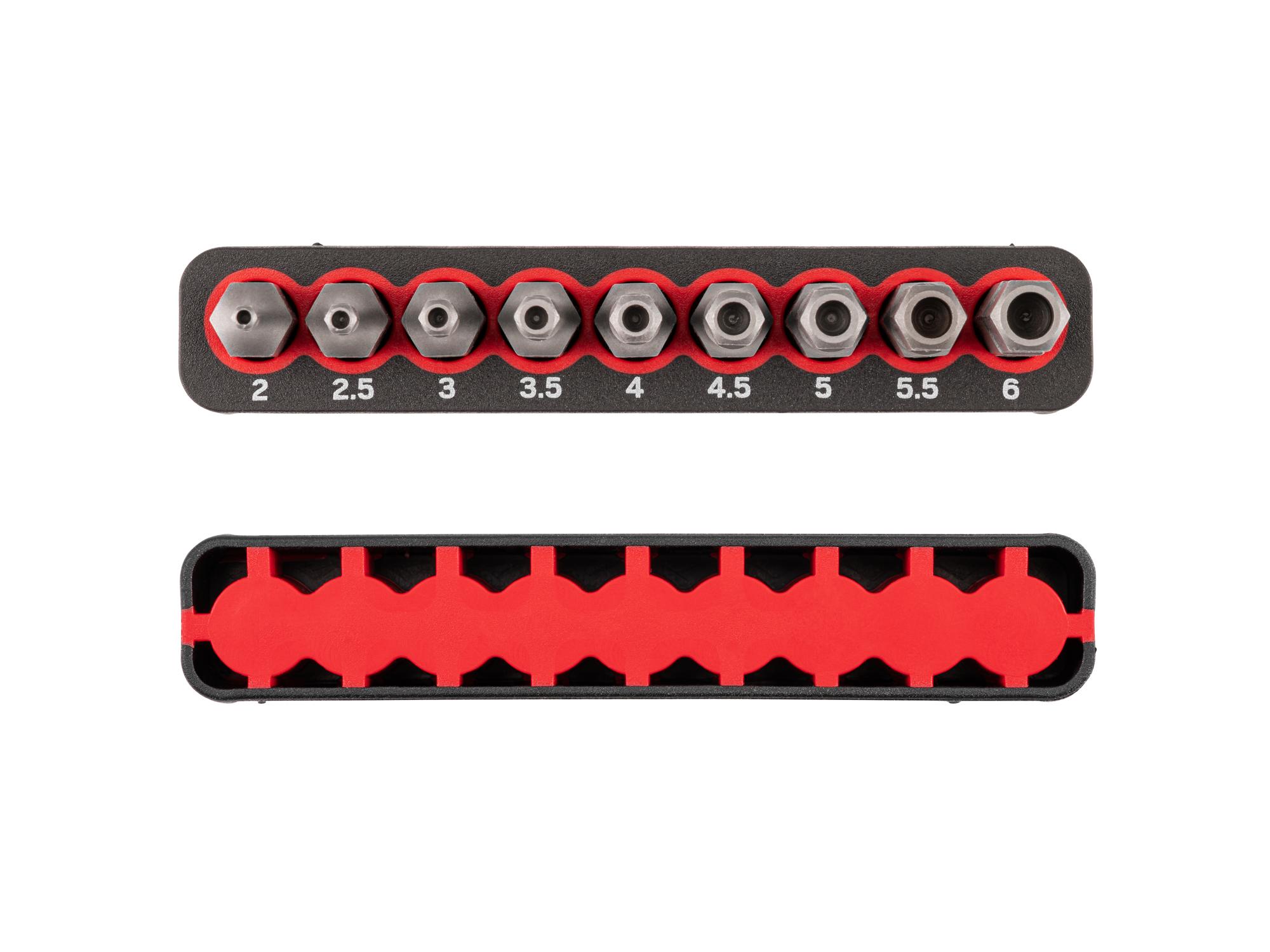 Side view of Tekton rail bit set. Item #DZX93004