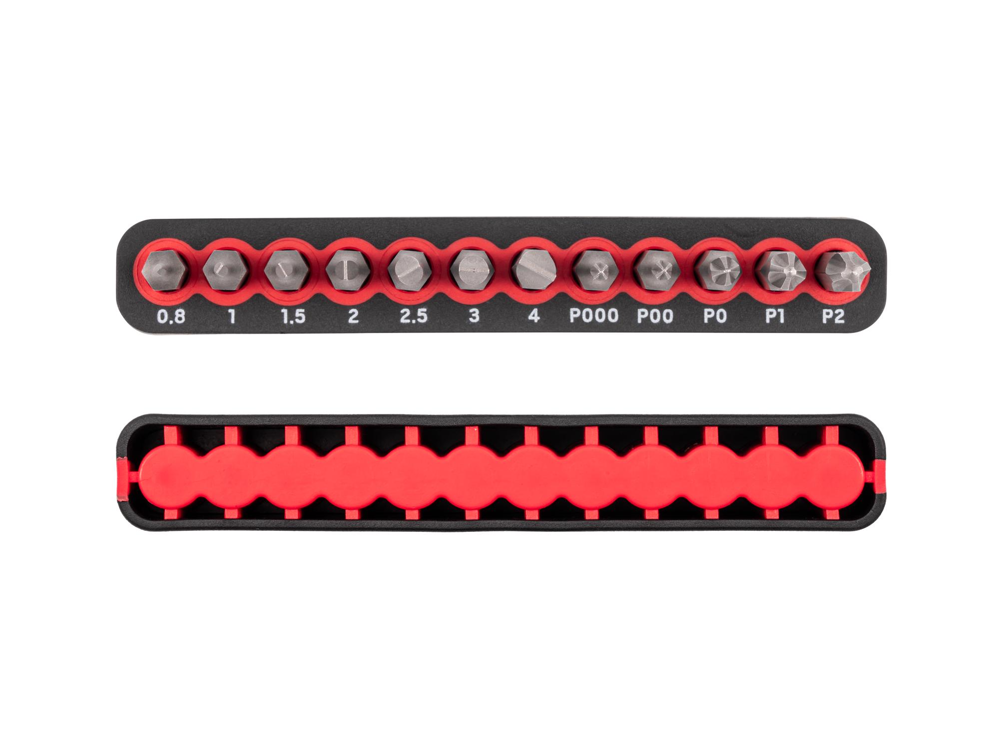 Side view of Tekton rail bit set. Item #DZZ92001