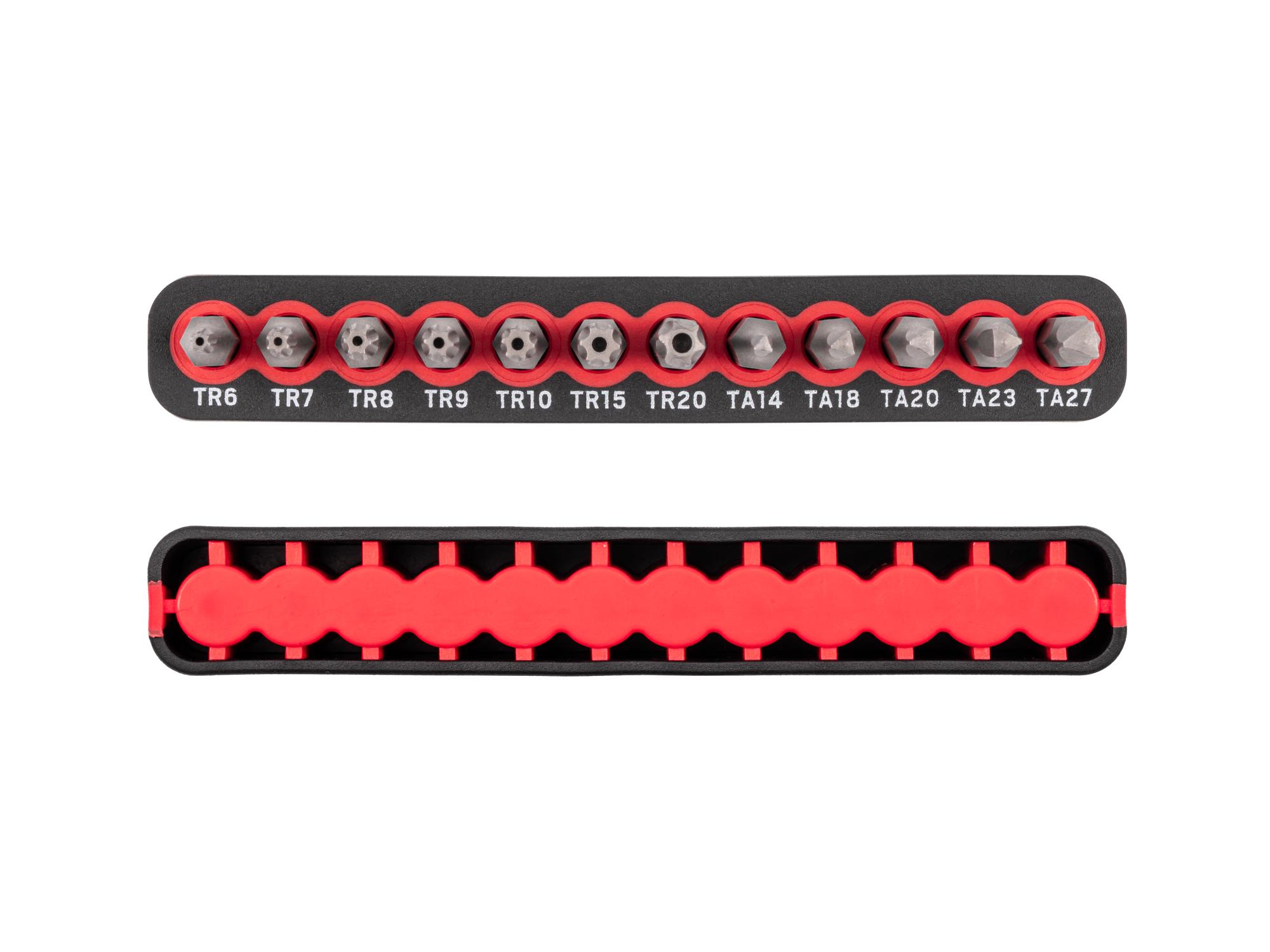 Side view of Tekton rail bit set. Item #DZZ92002