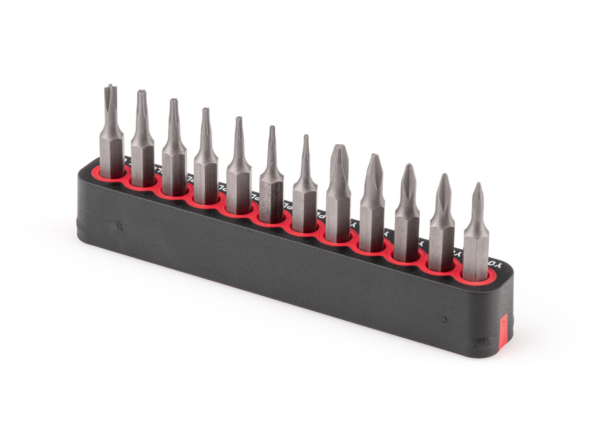 Back angle view of Tekton rail bit set. Item #DZZ92003