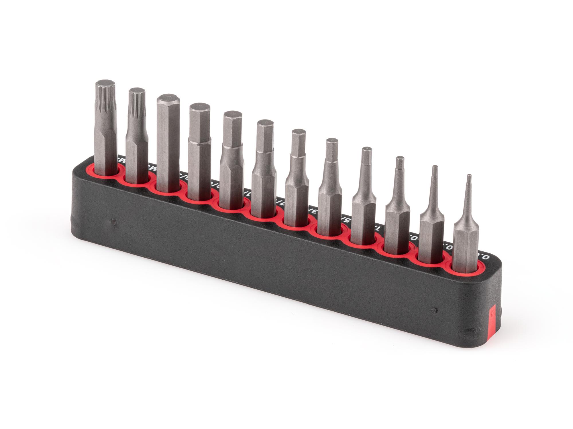 Back angle view of Tekton rail bit set. Item #DZZ92004