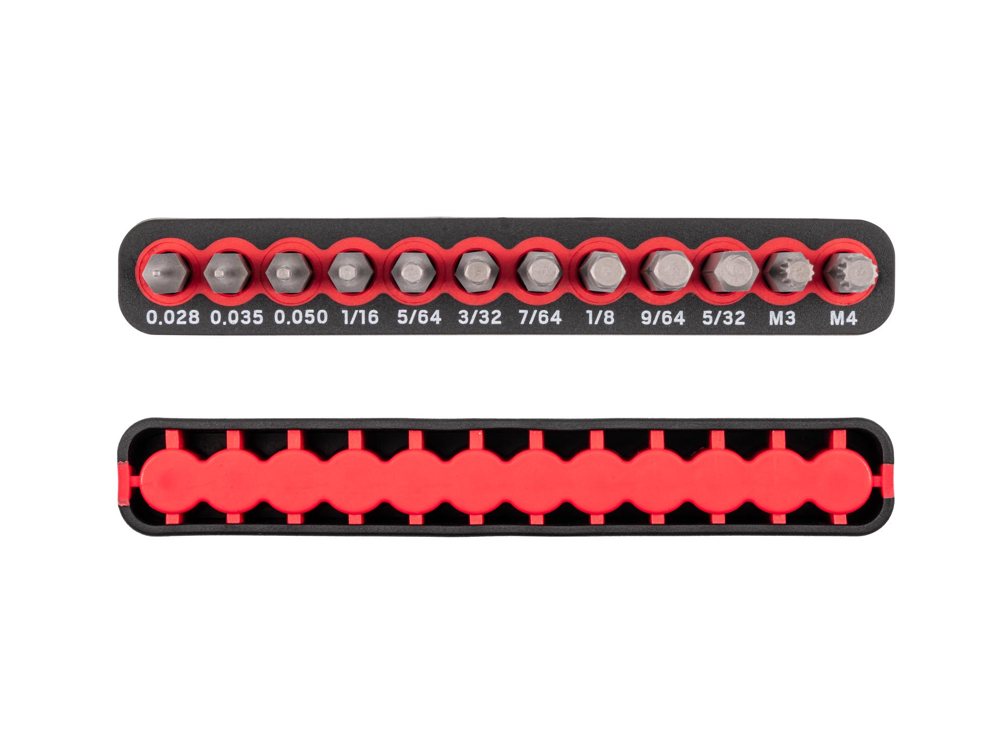 Side view of Tekton rail bit set. Item #DZZ92004