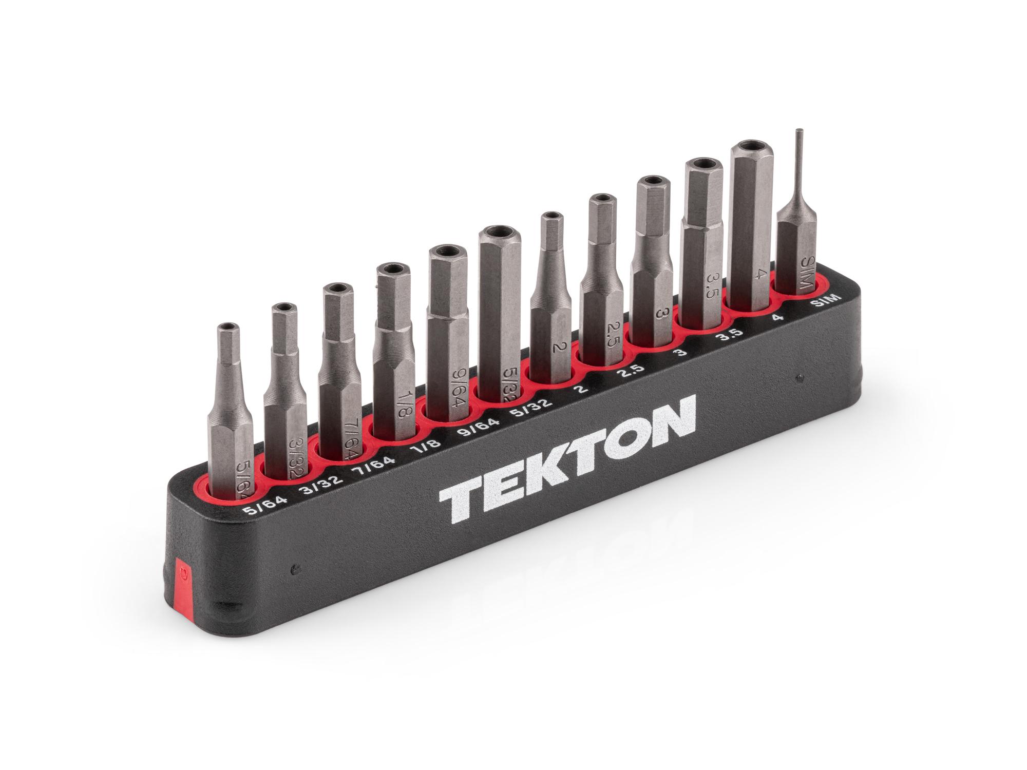 4 mm Tamper Hex Bit Set with Rail (12-Piece)
