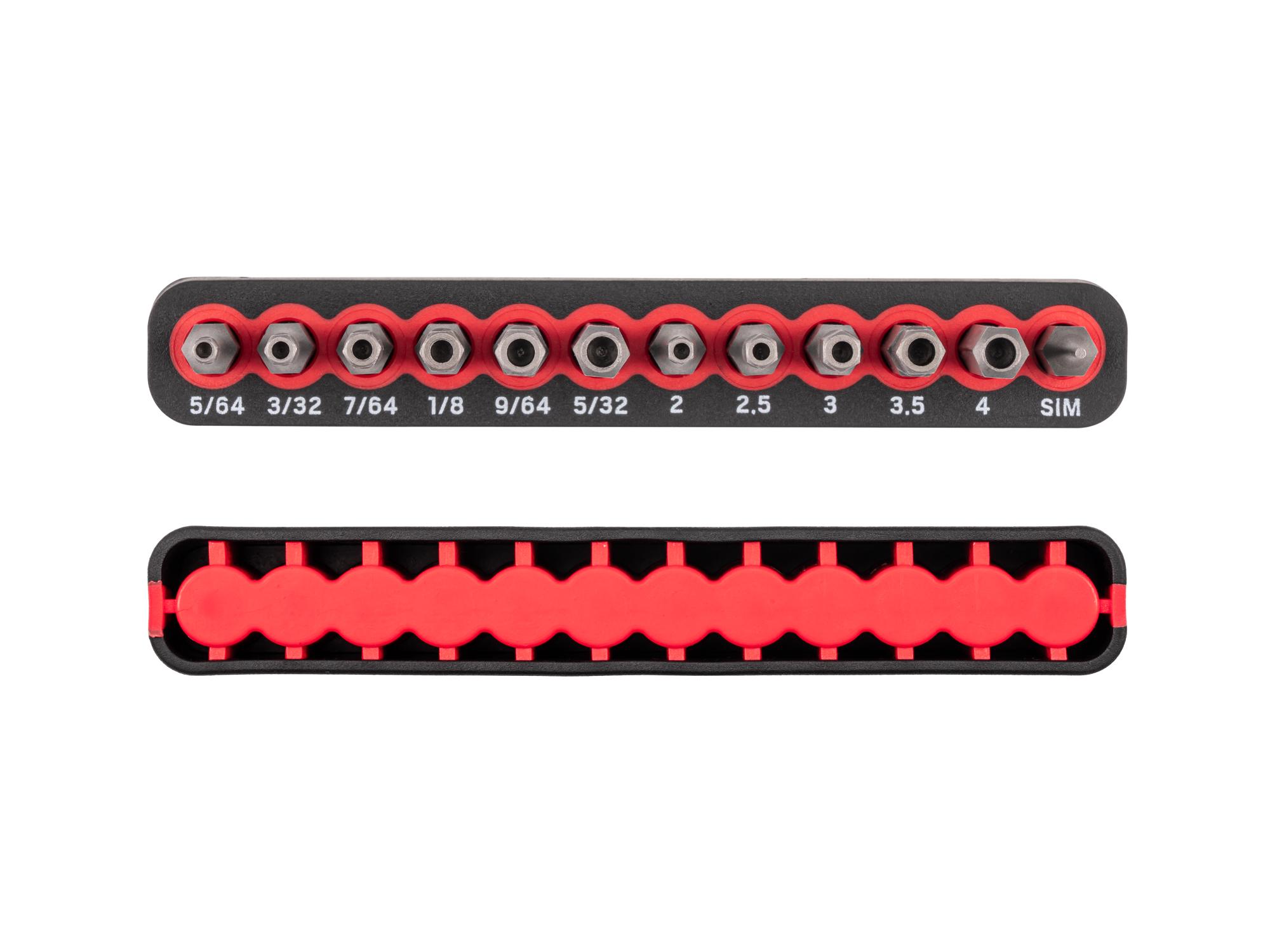 Side view of Tekton rail bit set. Item #DZZ92006