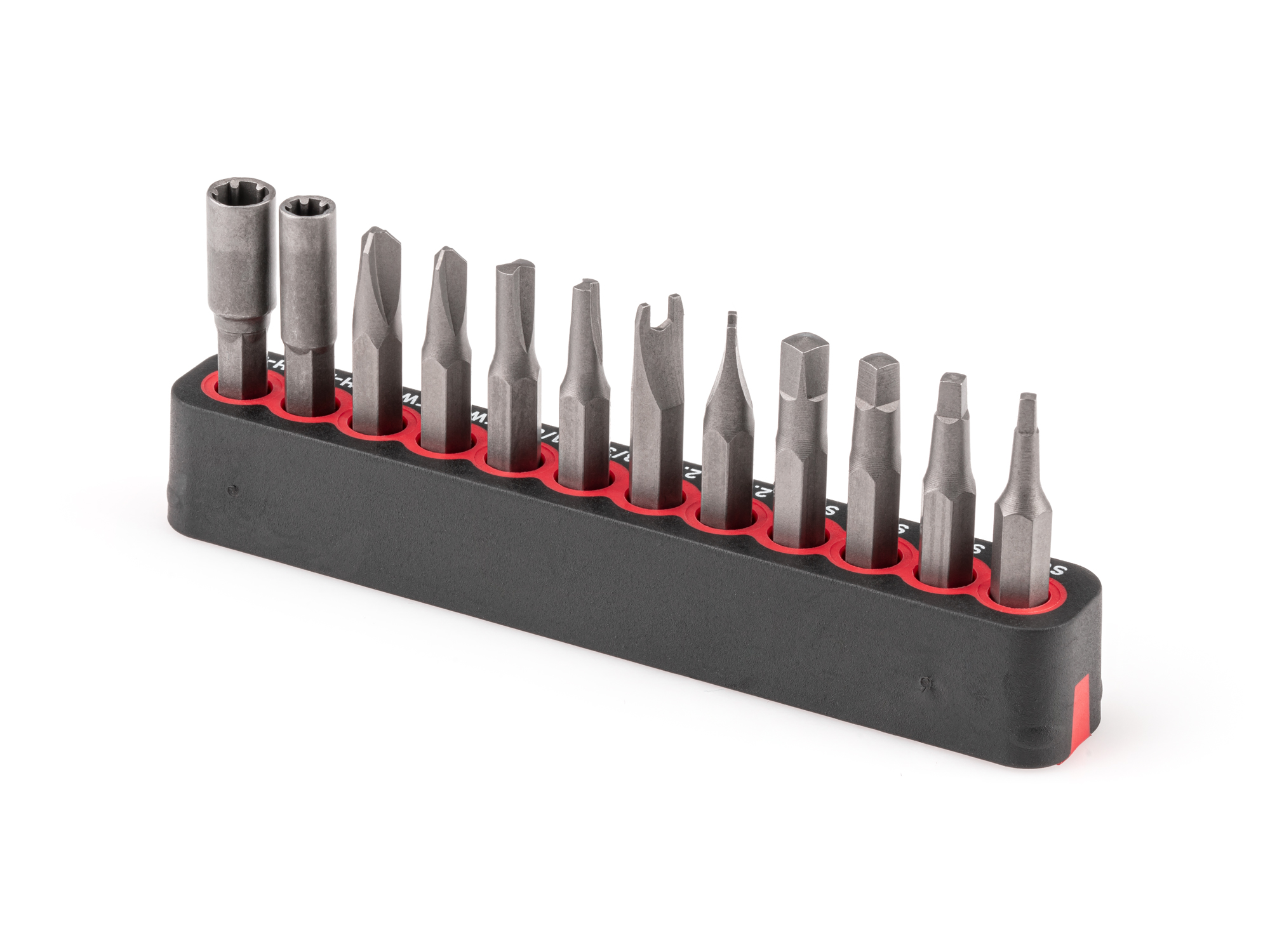 4 mm Security Bit Set with Rail (12-Piece) | TEKTON