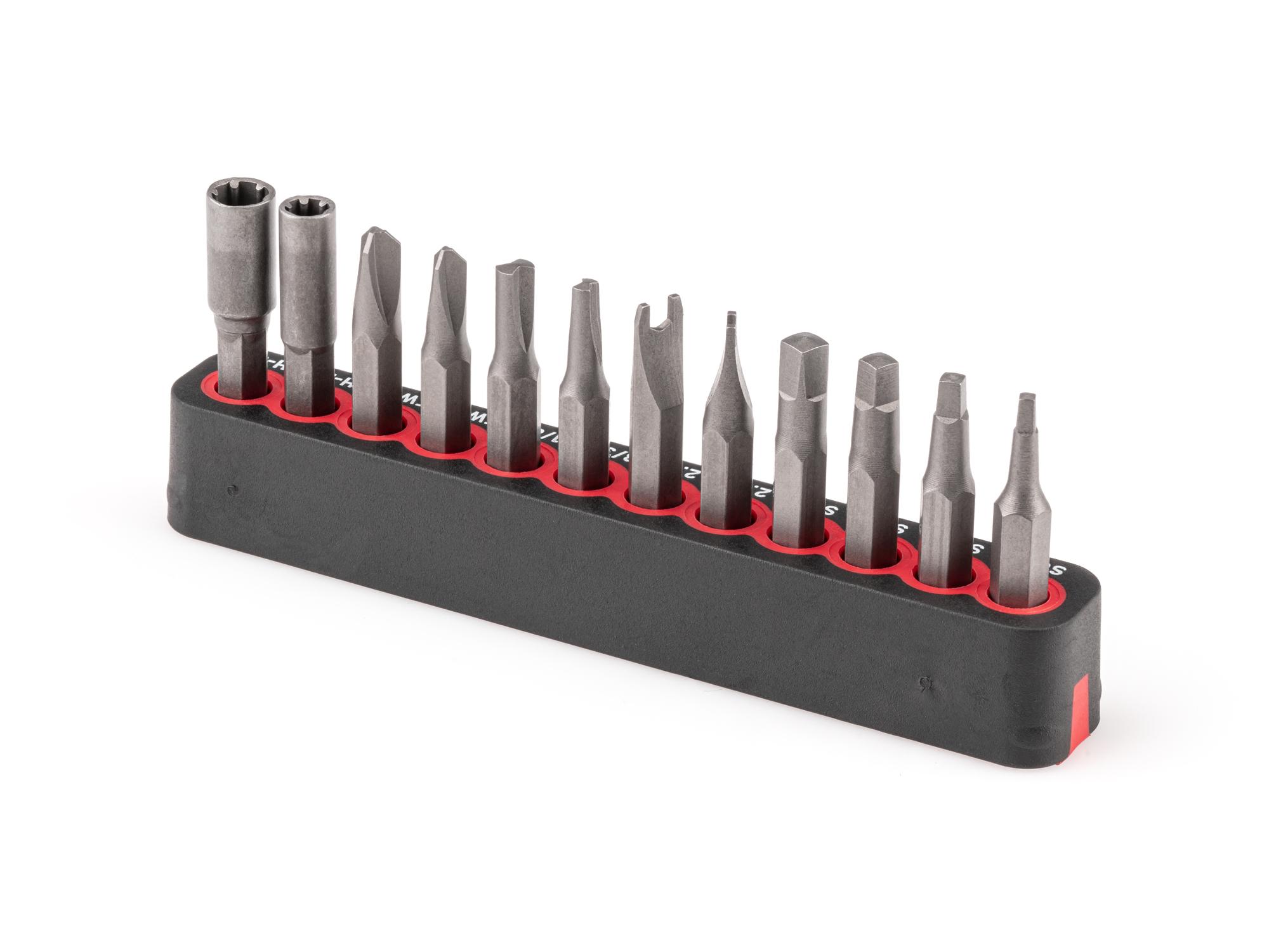 Back angle view of Tekton rail bit set. Item #DZZ92007