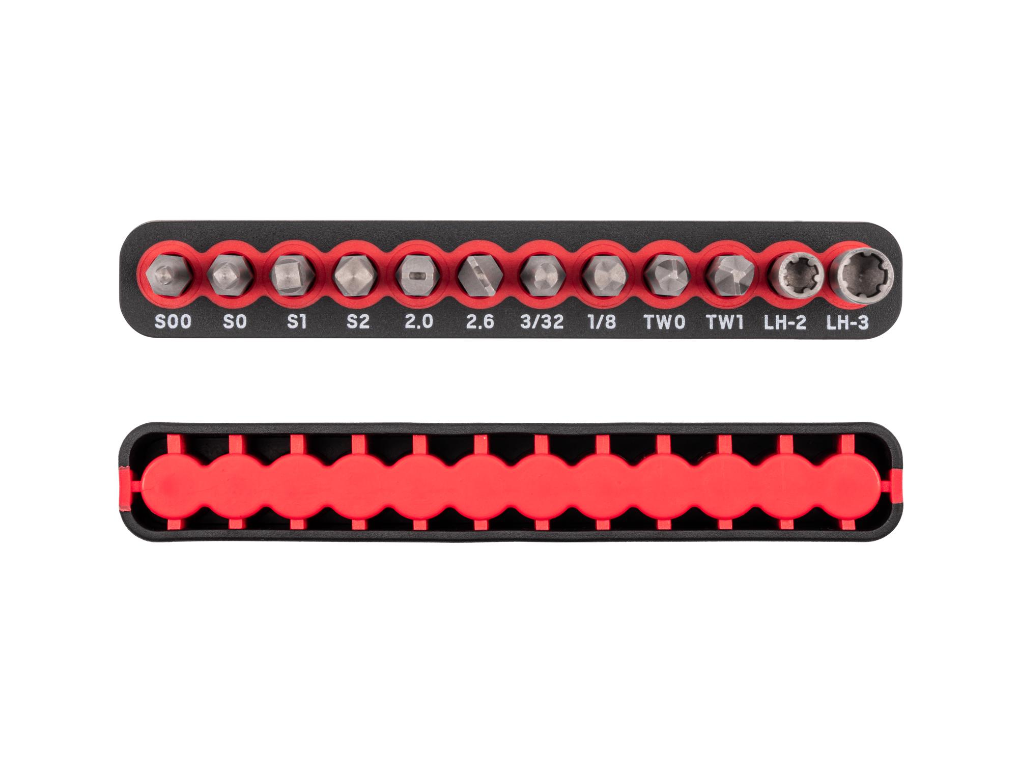 Side view of Tekton rail bit set. Item #DZZ92007