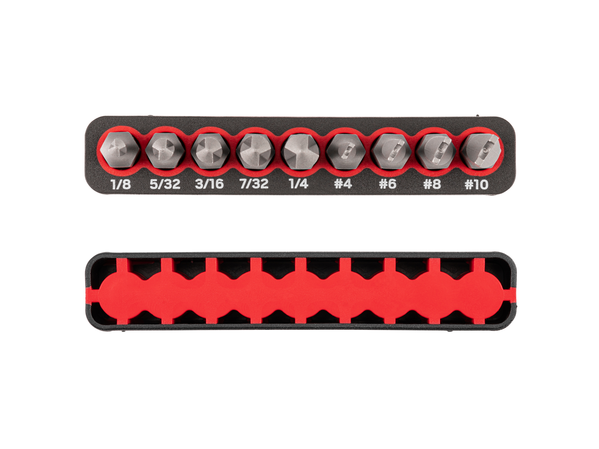 TAGRIGHT セット 9-Piece 1/4 Inch Clutch, Spanner Security Bit Set with Rail | TEKTON