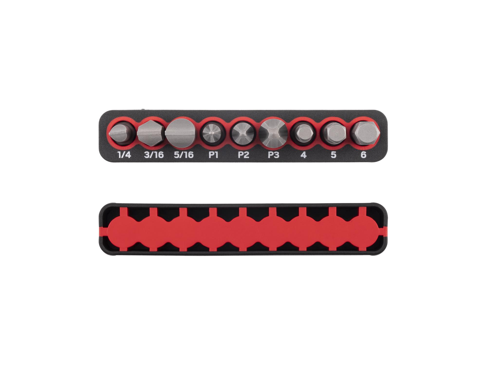 Side view of Tekton rail bit set set. Item #DZZ93004