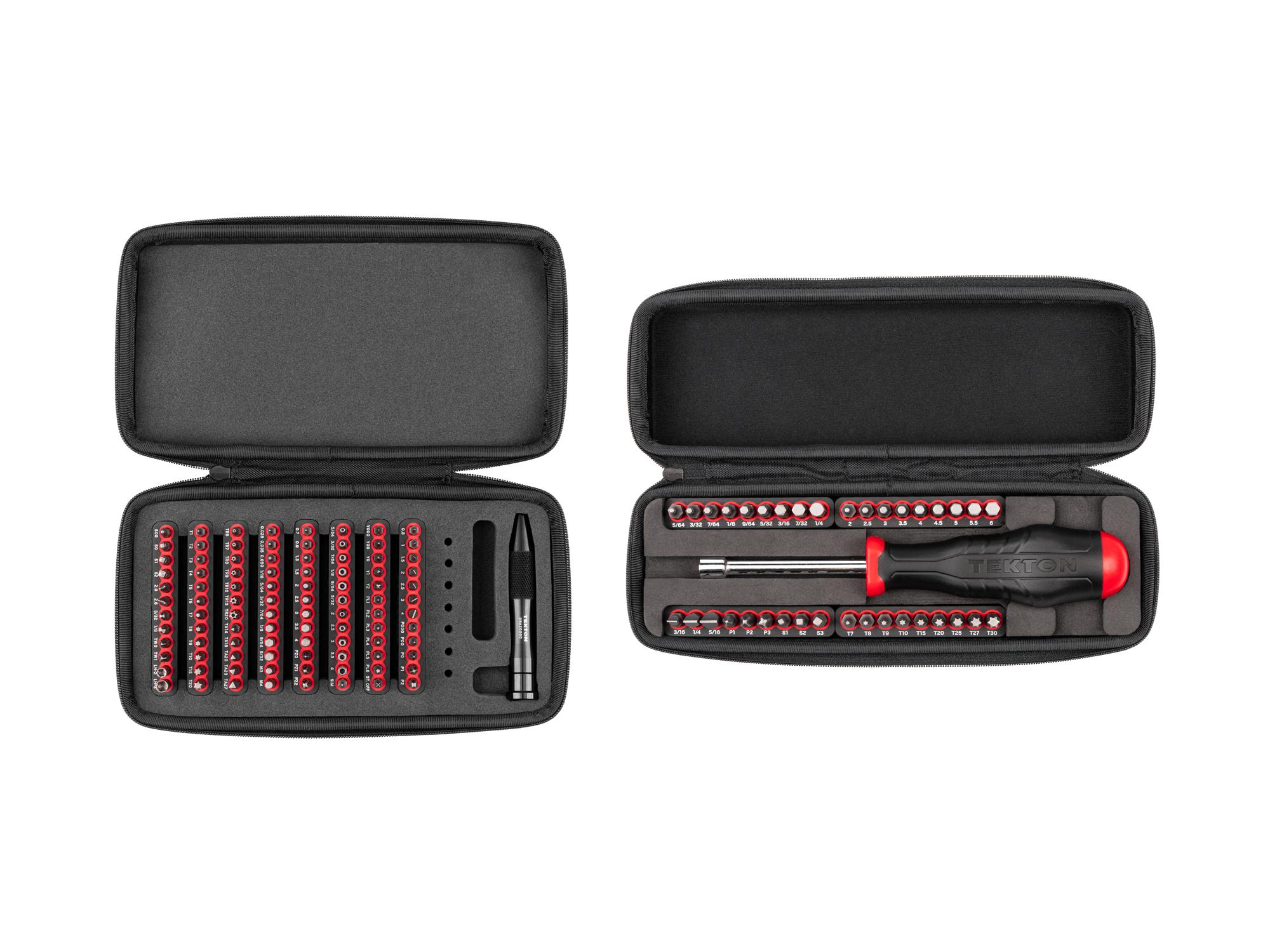 4 mm and 1/4 Inch Bit Driver and Bit Set with Cases (134-Piece)
