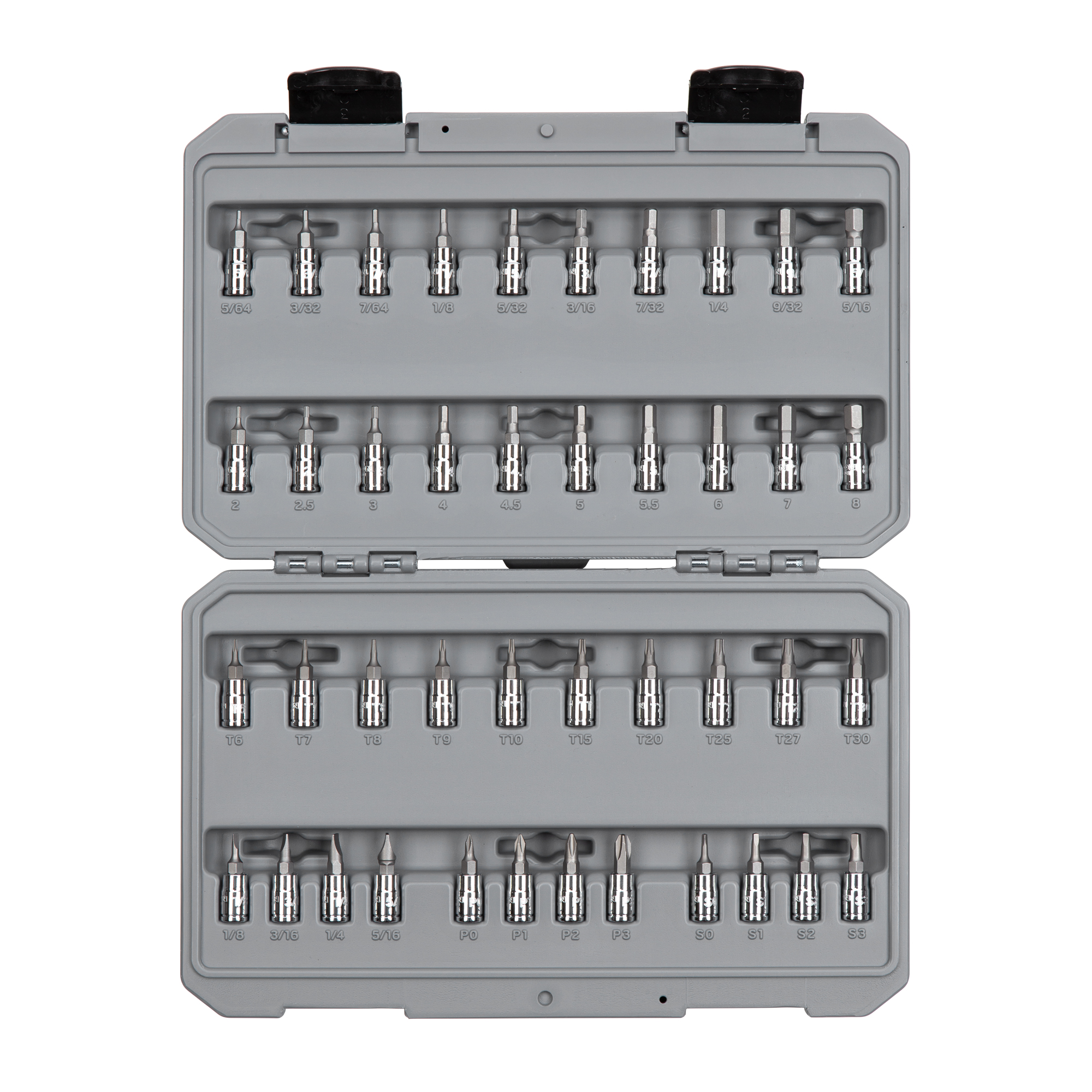 1/4 Inch Drive Bit Socket Set with Case (42-Piece)