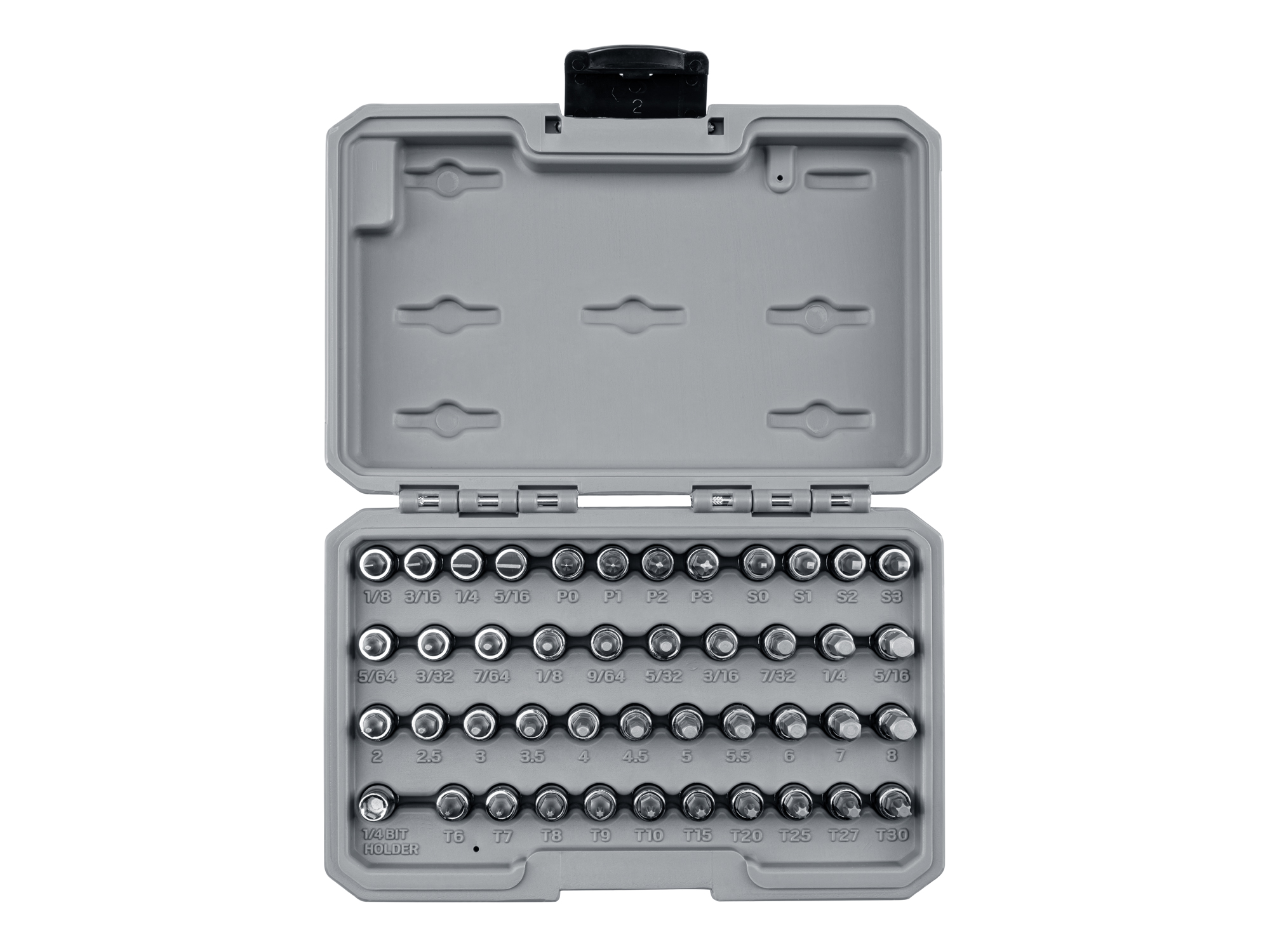 1/4 Inch Drive Bit Socket Set with Case (44-Piece)