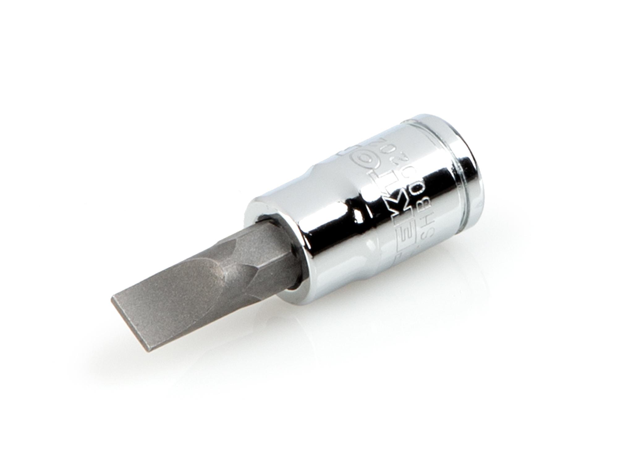 Front-right angle view of Tekton hand drive bit socket. Item #SHB00202