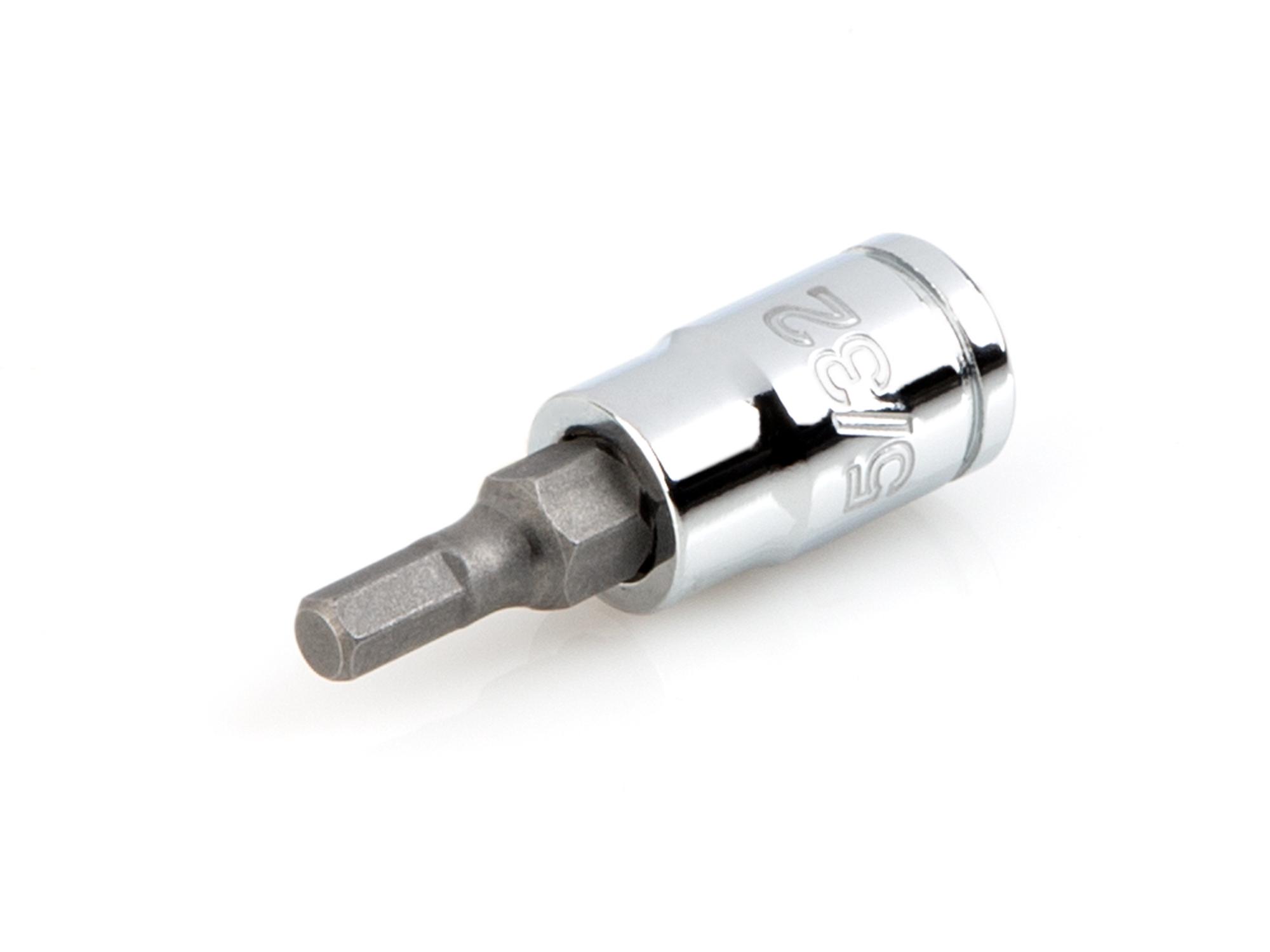 Front-right angle view of Tekton hand drive bit socket. Item #SHB02202