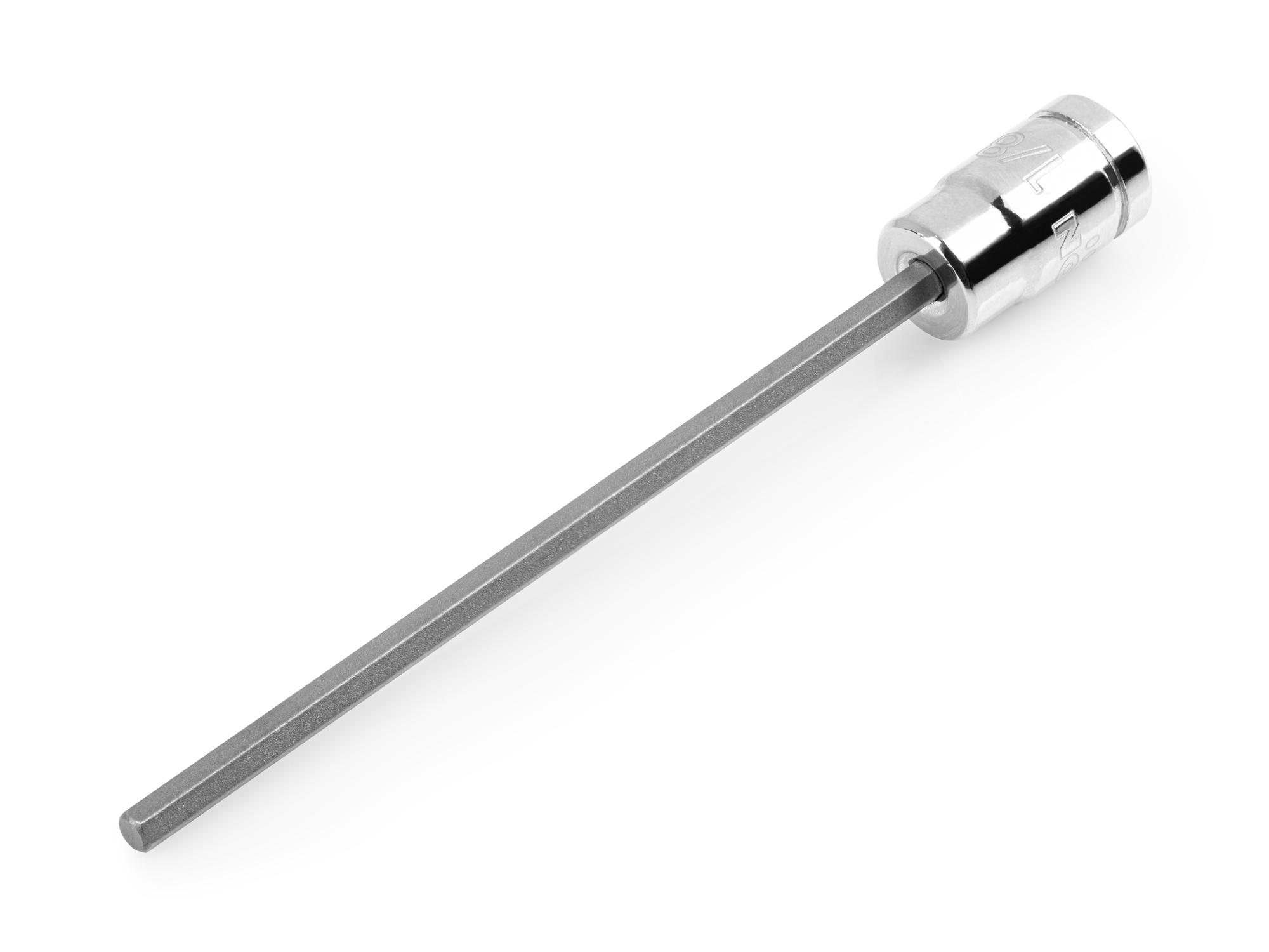 Front-right angle view of Tekton hand drive bit socket. Item #SHB02300