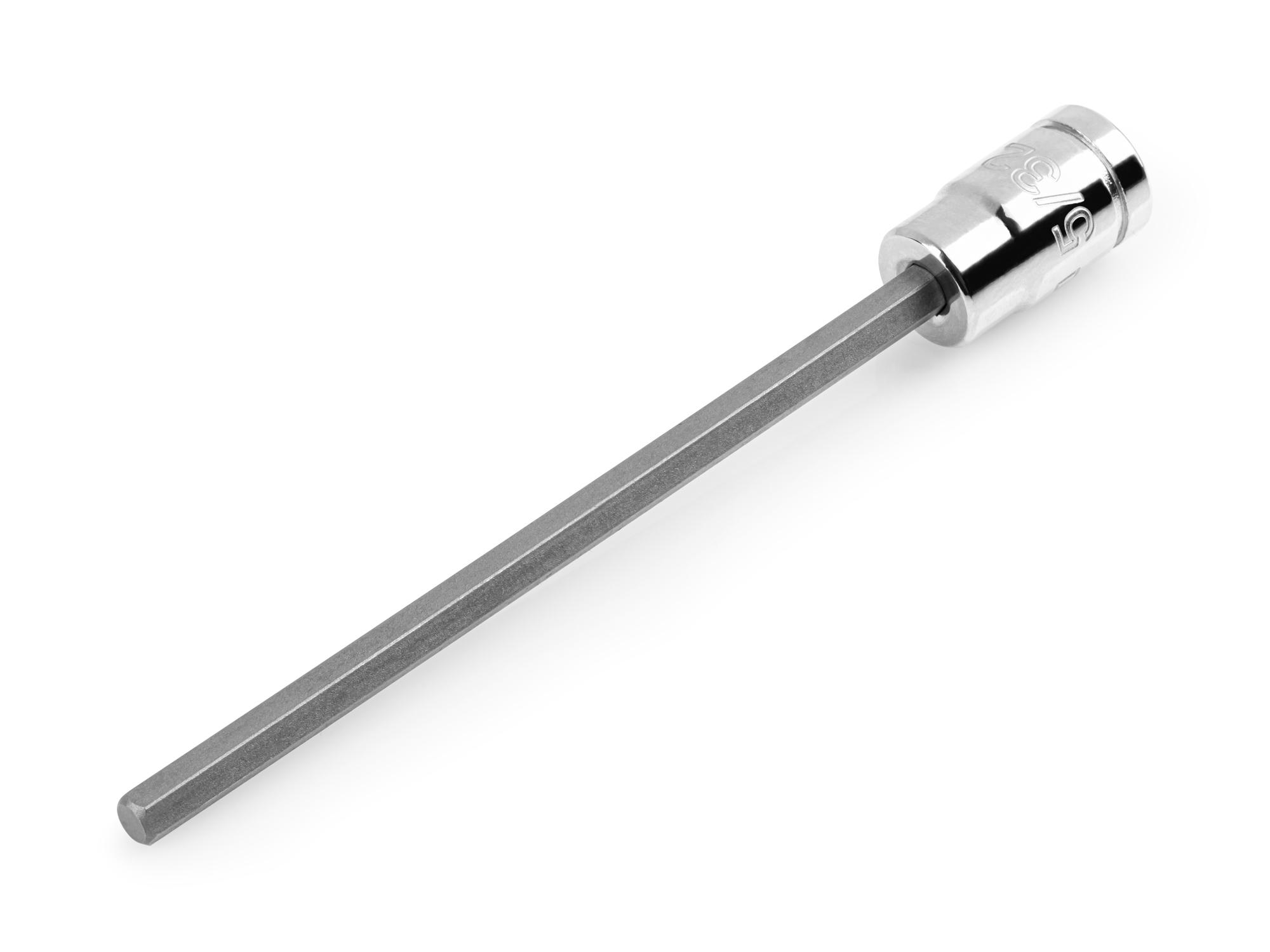 Front-right angle view of Tekton hand drive bit socket. Item #SHB02302