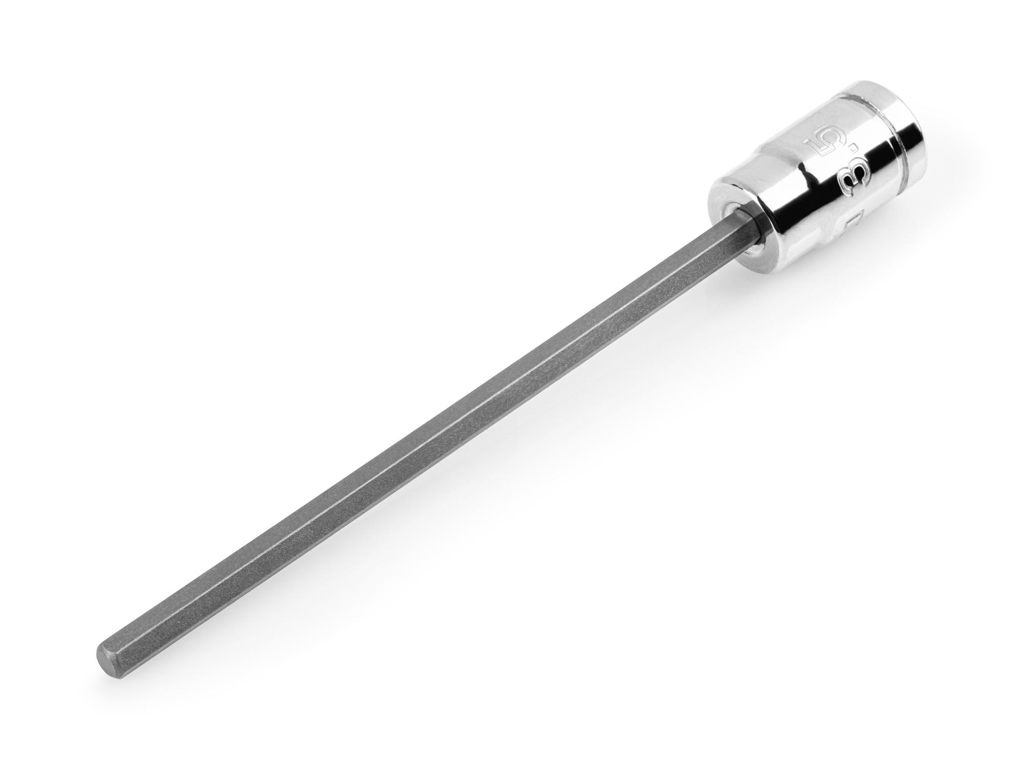 Front-right angle view of Tekton hand drive bit socket. Item #SHB03301