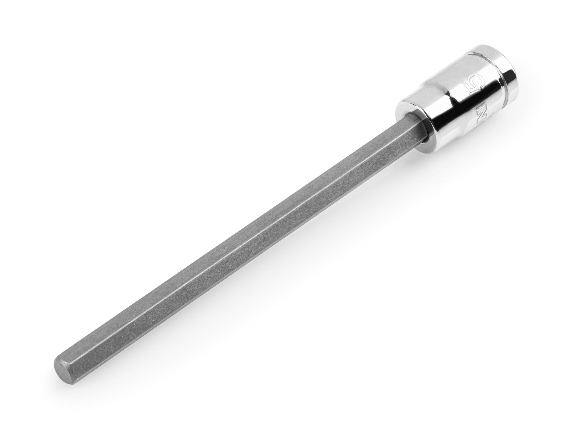 Front-right angle view of Tekton hand drive bit socket. Item #SHB03304