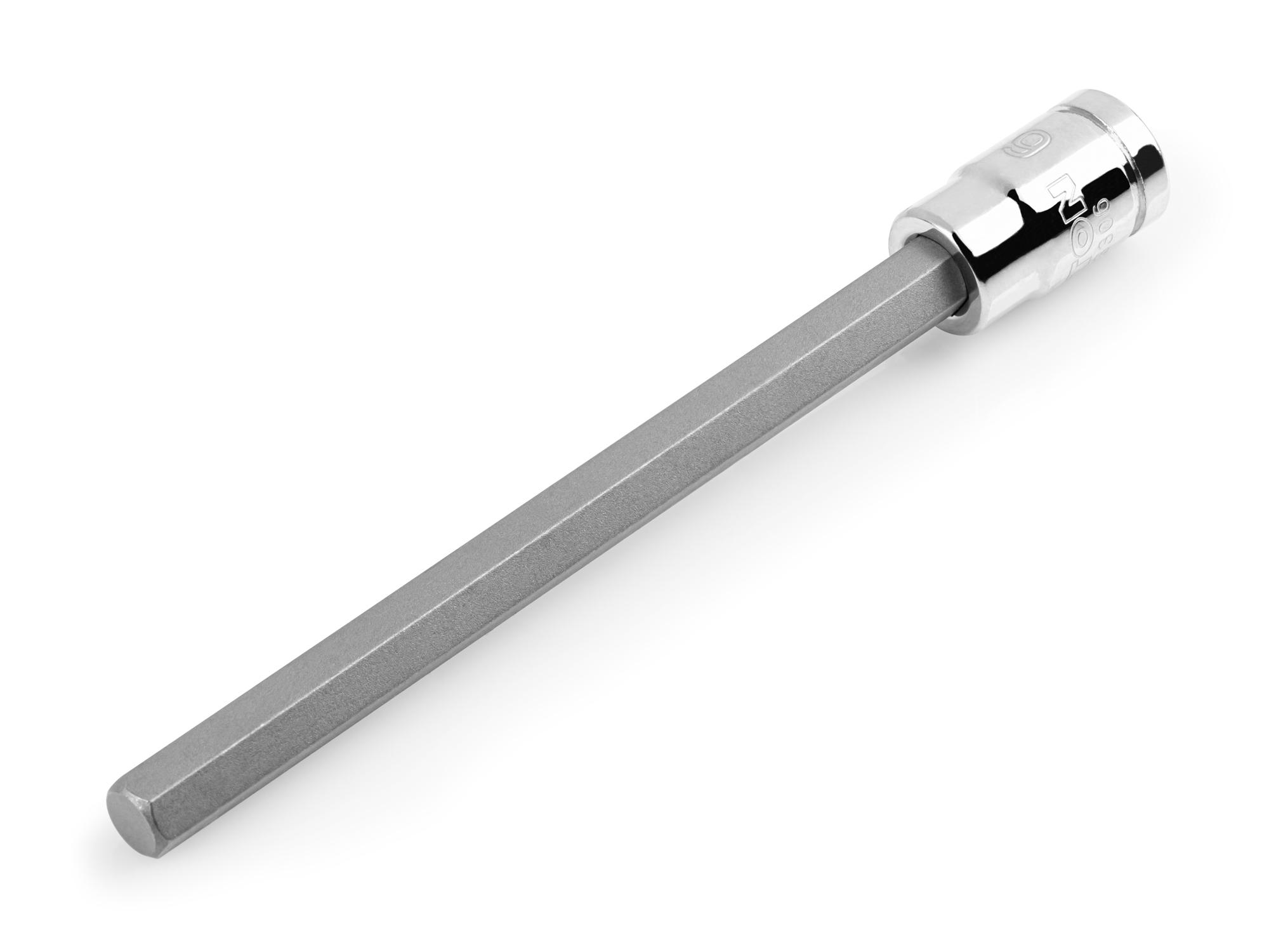 Front-right angle view of Tekton hand drive bit socket. Item #SHB03306