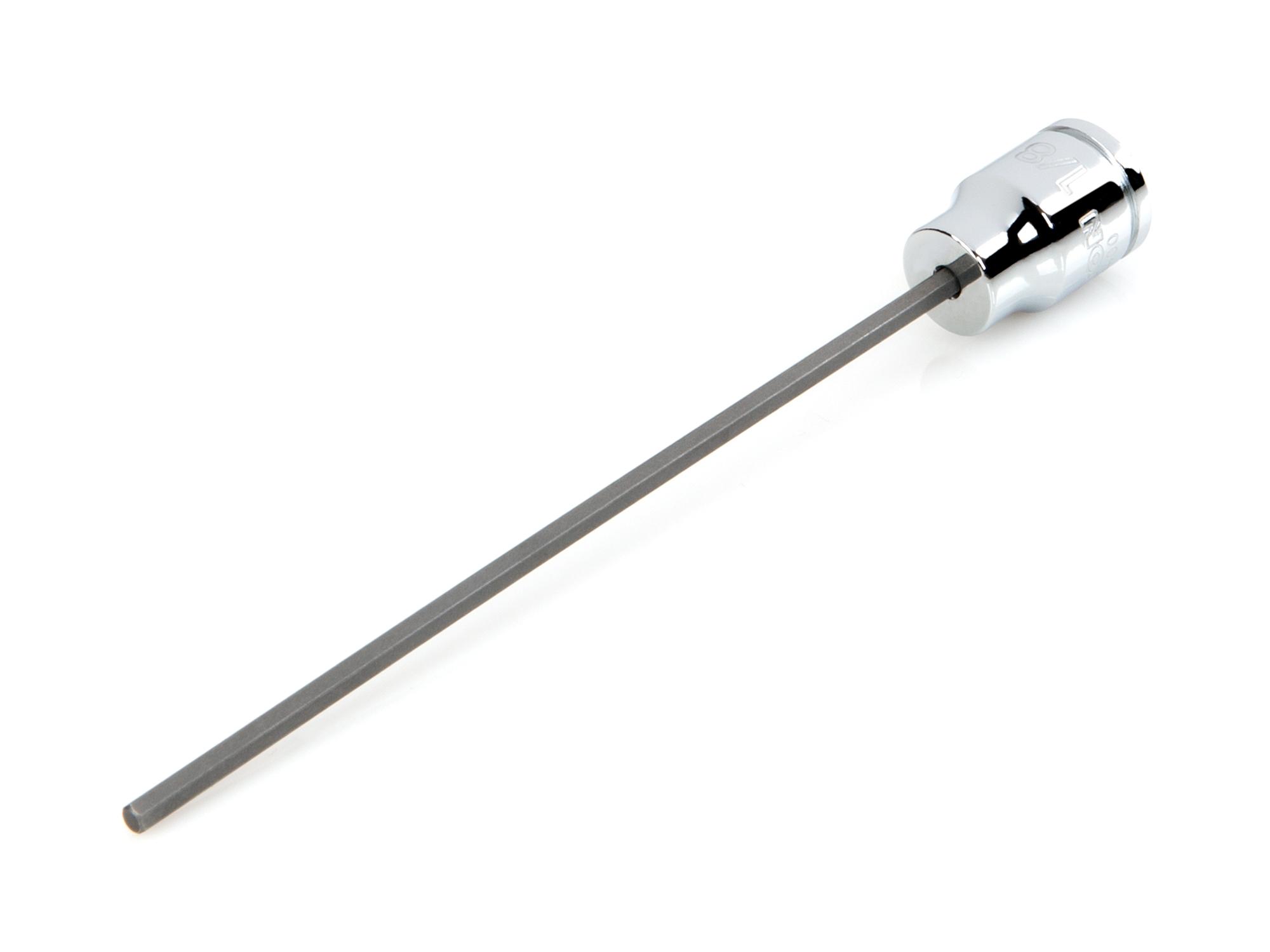 Front-right angle view of Tekton hand drive bit socket. Item #SHB12400