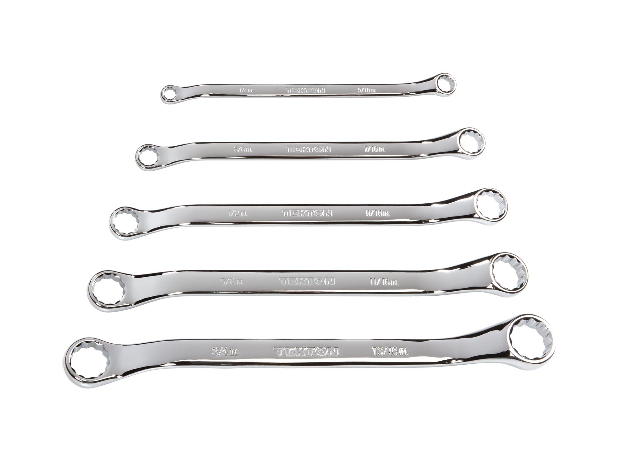 45-Degree Offset Box End Wrench Set (5-Piece)