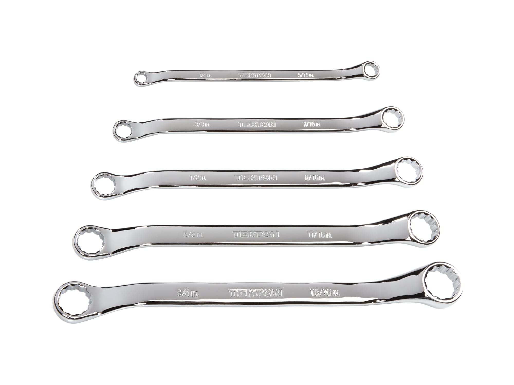 45-Degree Offset Box End Wrench Set (5-Piece)
