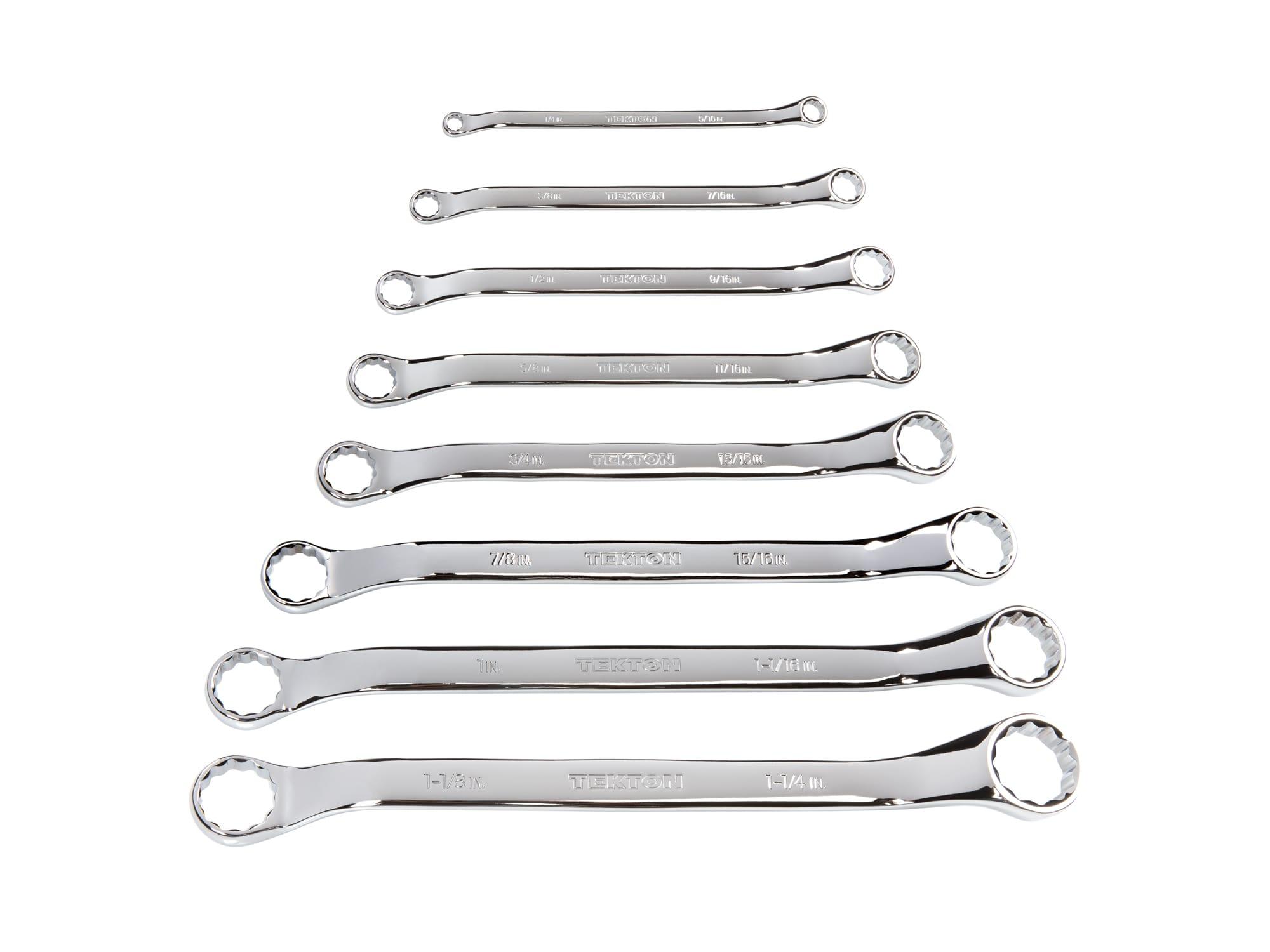 45-Degree Offset Box End Wrench Set (8-Piece)