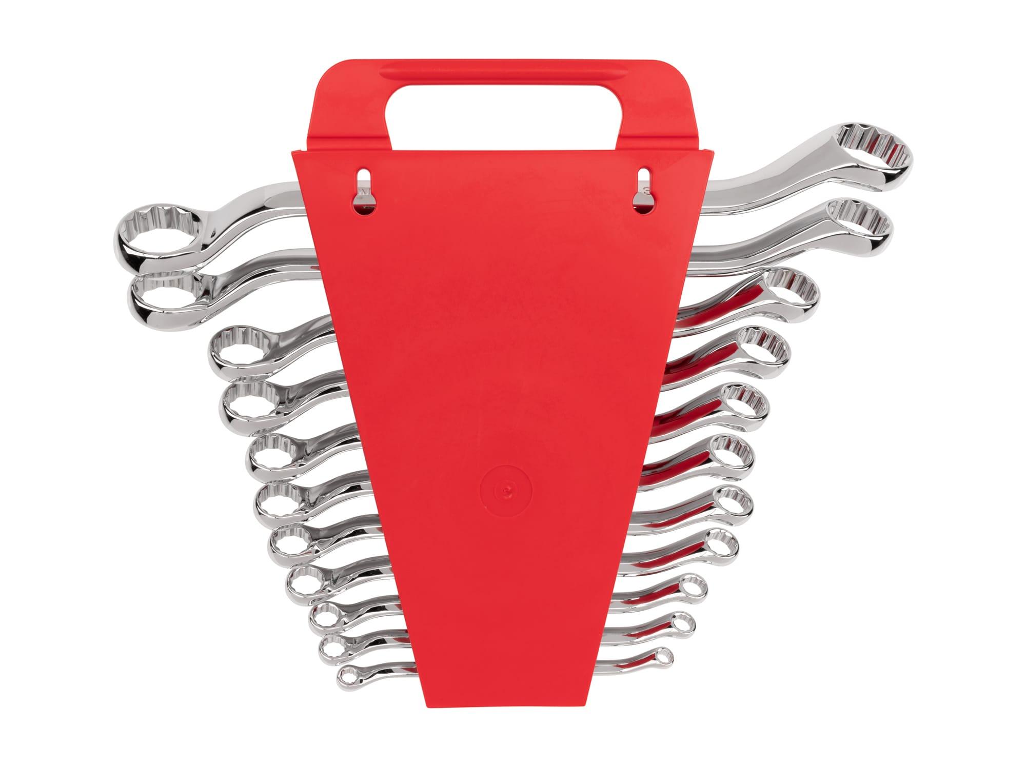 Back view of Tekton holder box end wrench set. Item #WBE24411