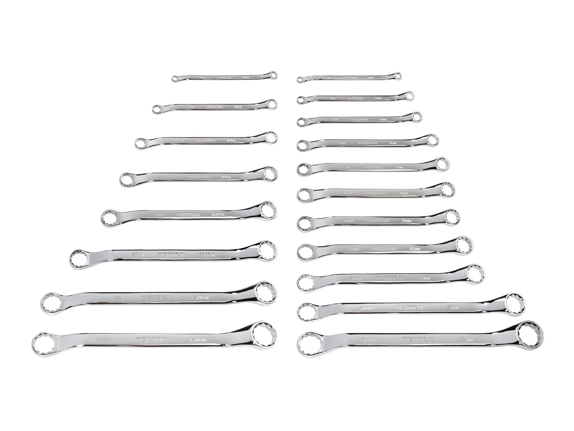 45-Degree Offset Box End Wrench Set (19-Piece)