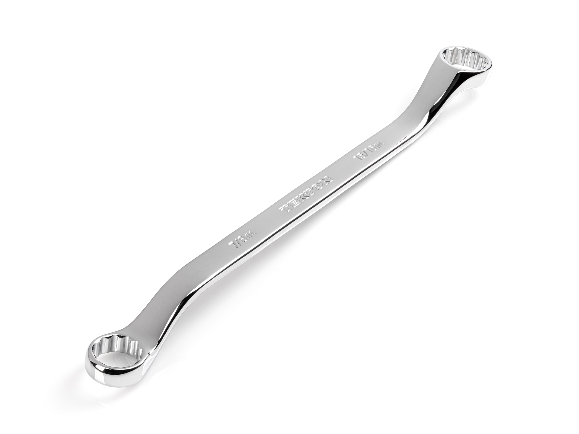 Size: 7/8 x 15/16 inch (SAE) 45-degree offset double box end wrench with 12-point box ends. Reach around obstructions to access fasteners in tight spots. WBE23322.