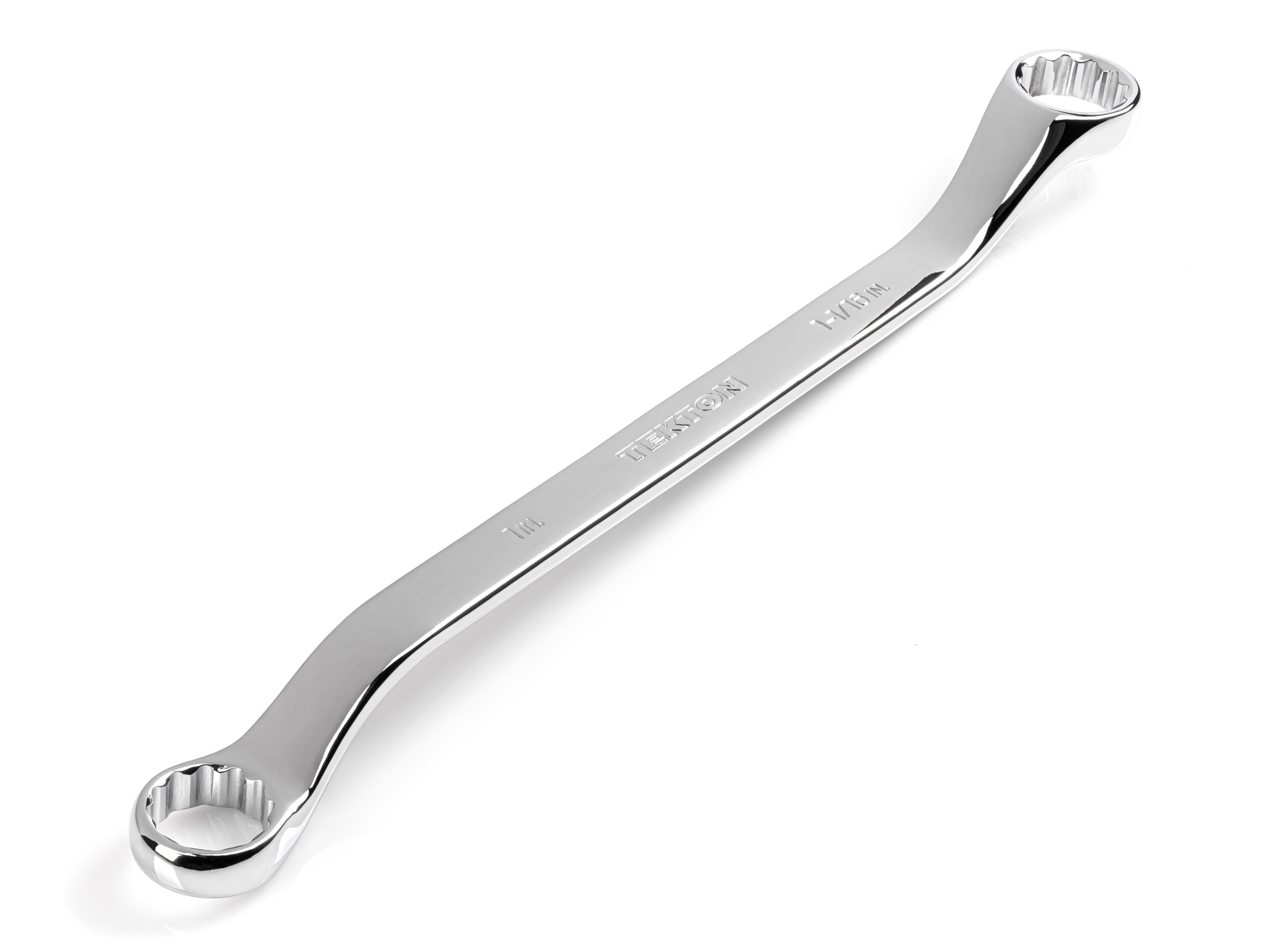 Size: 1 x 1-1/16 inch (SAE) 45-degree offset double box end wrench with 12-point box ends. Reach around obstructions to access fasteners in tight spots. WBE23325.