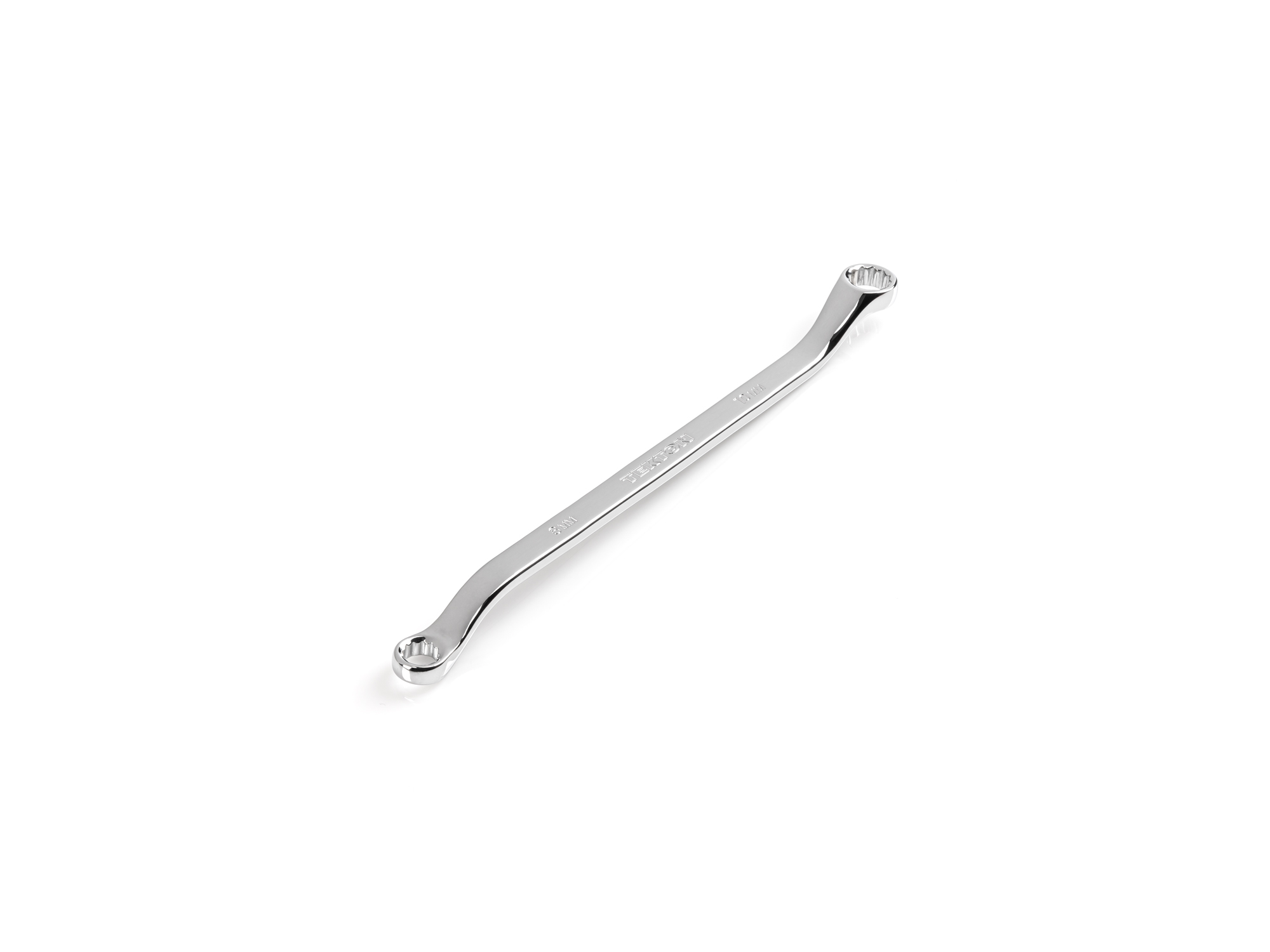 Size: 8 x 10 mm (metric) 45-degree offset double box end wrench with 12-point box ends. Reach around obstructions to access fasteners in tight spots. WBE24308.