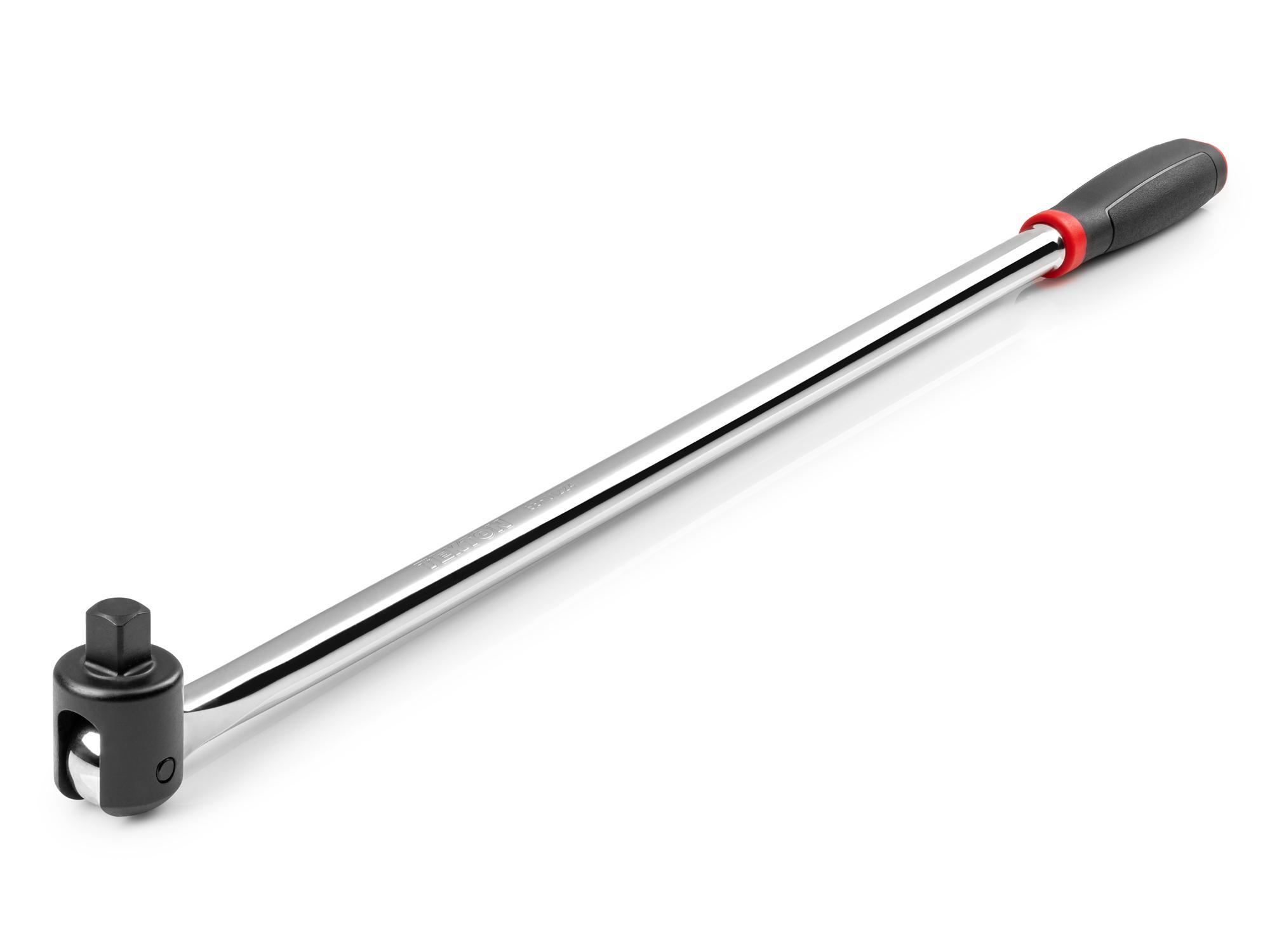 Front-right angle view of Tekton 24 inch breaker bar. Item #SBH01224