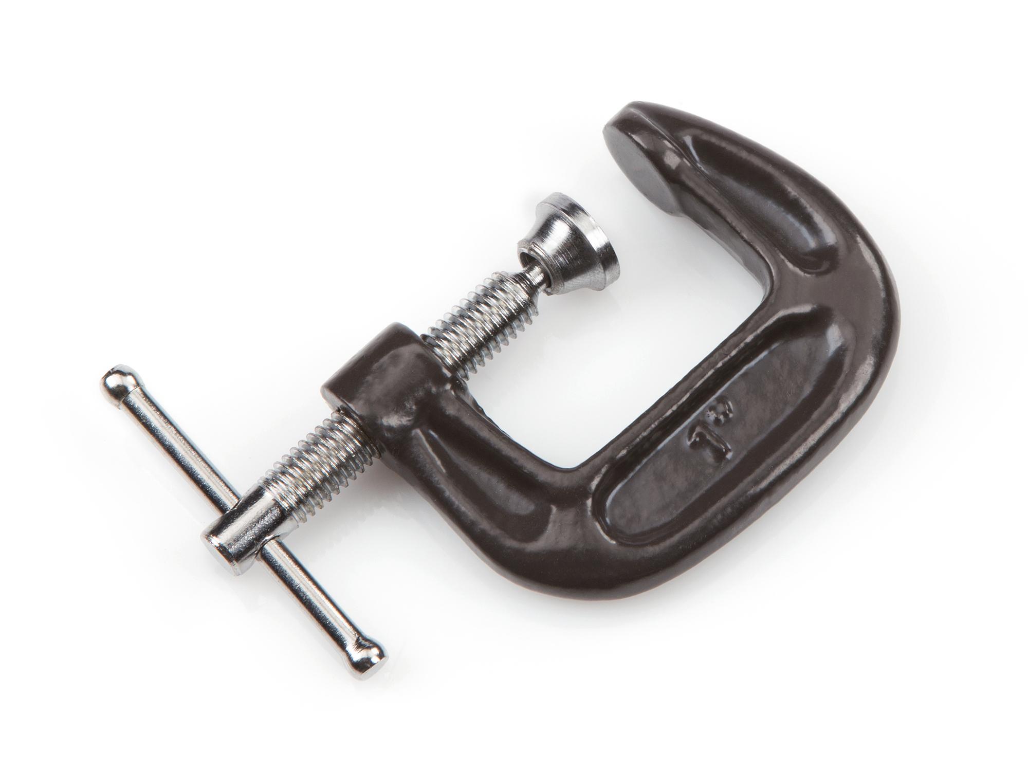 Front-right angle view of Tekton c-clamp. Item #4009