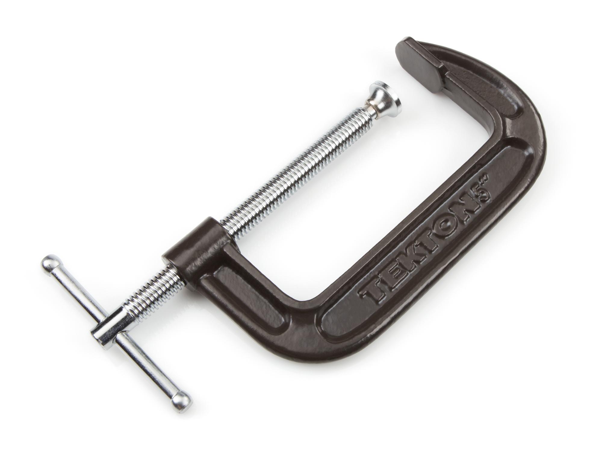 Front-right angle view of Tekton c-clamp. Item #4022