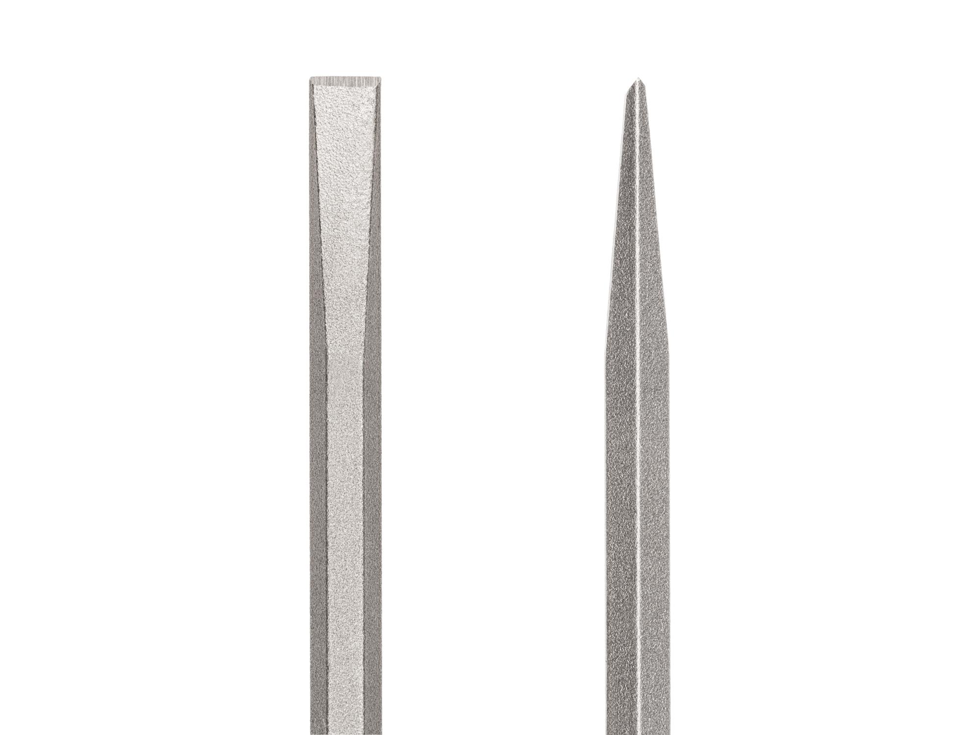 Closeup view of Tekton cold chisel. Item #66001