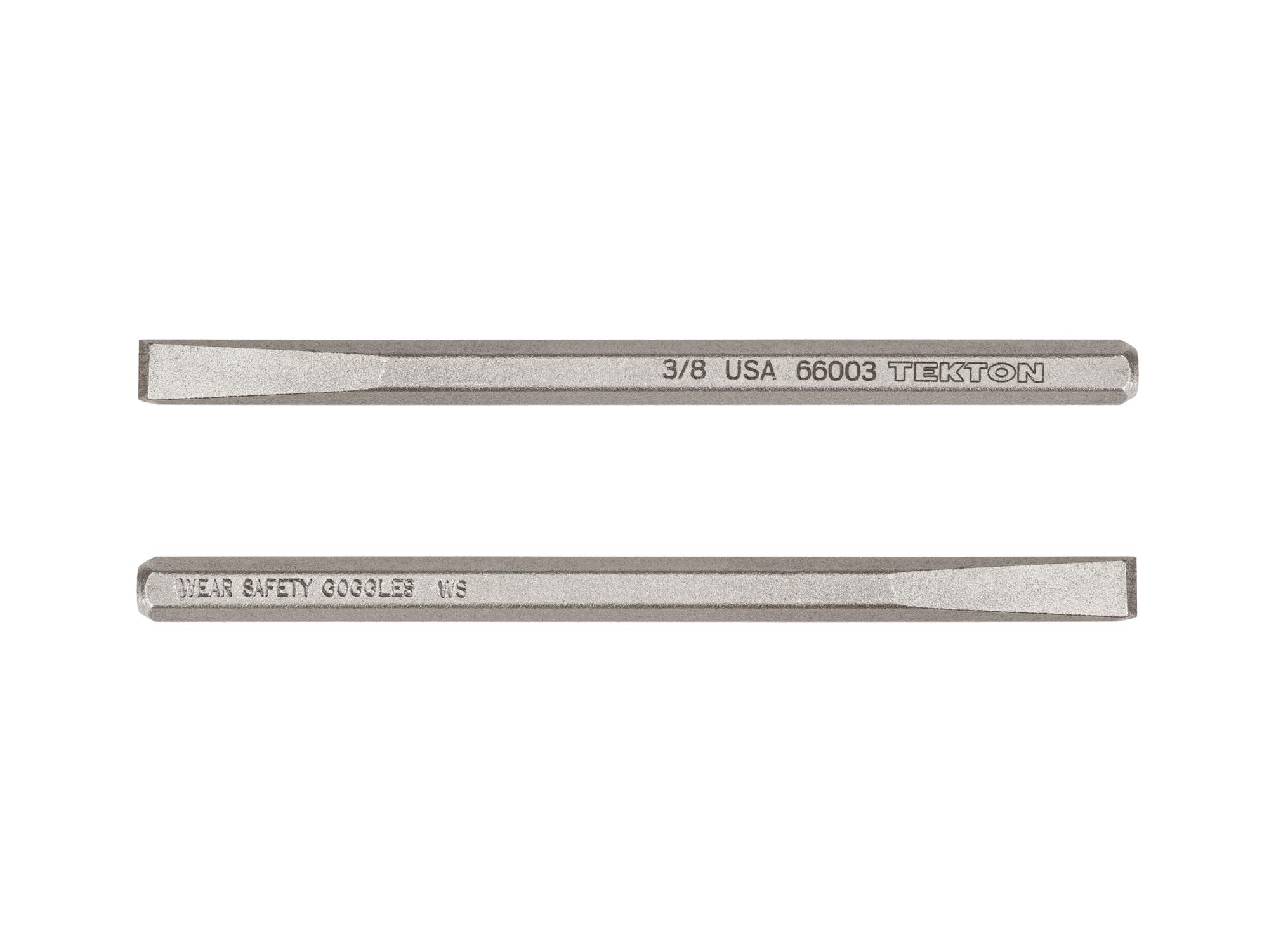 Side view of Tekton cold chisel. Item #66003