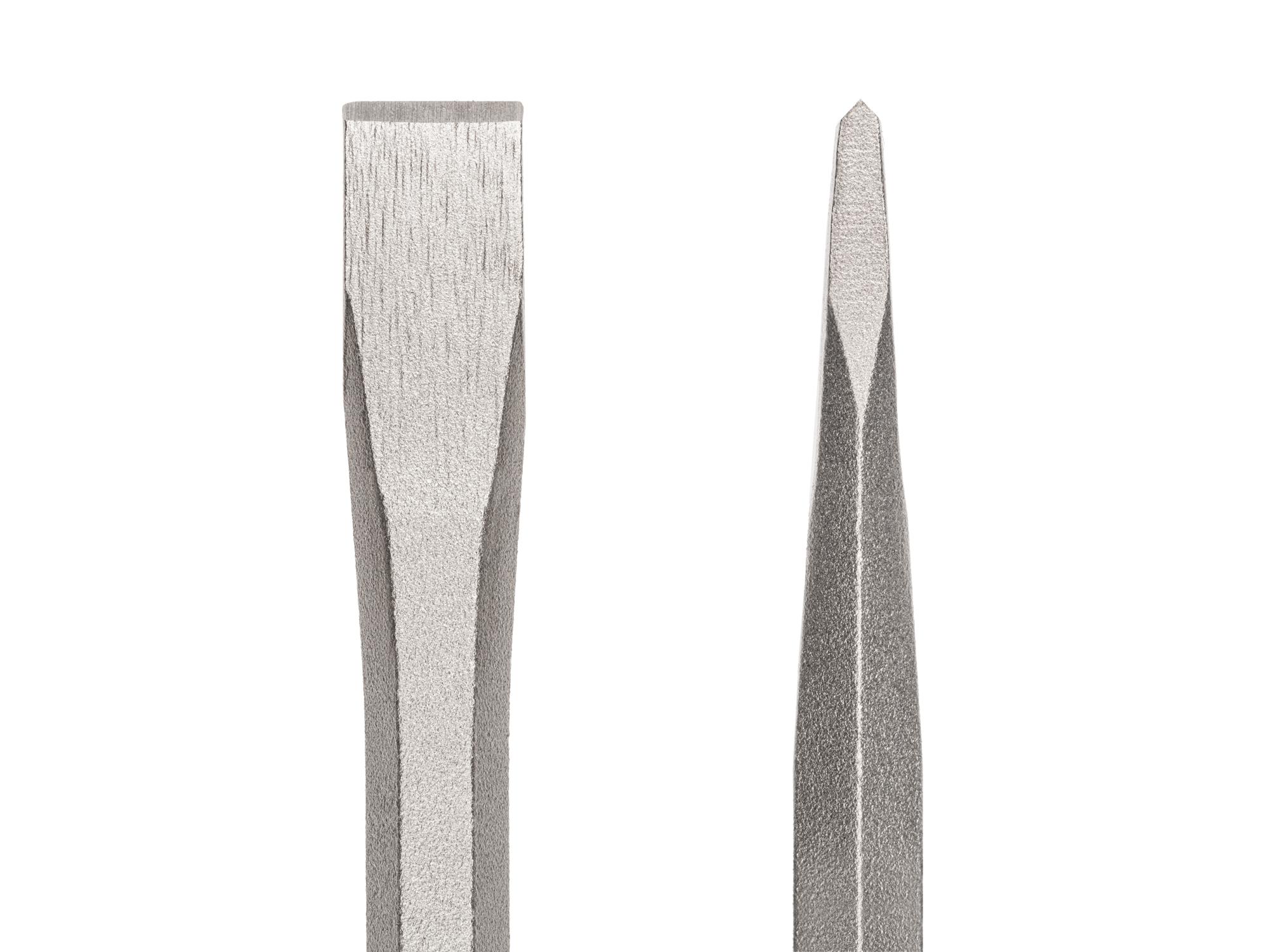Closeup view of Tekton cold chisel. Item #66005