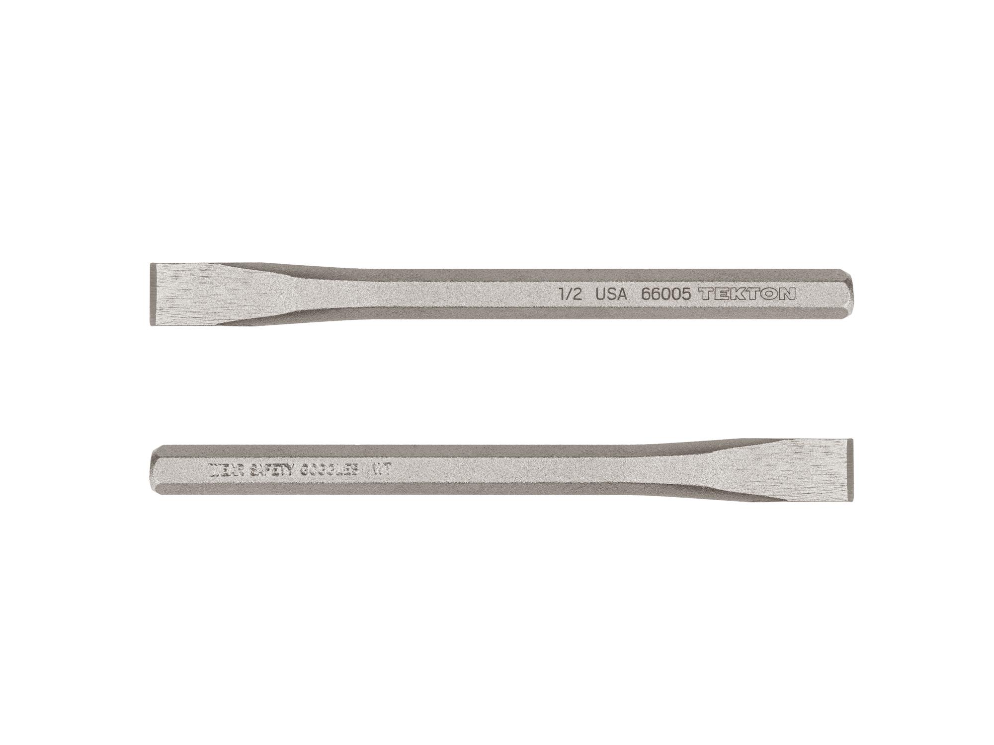 Side view of Tekton cold chisel. Item #66005