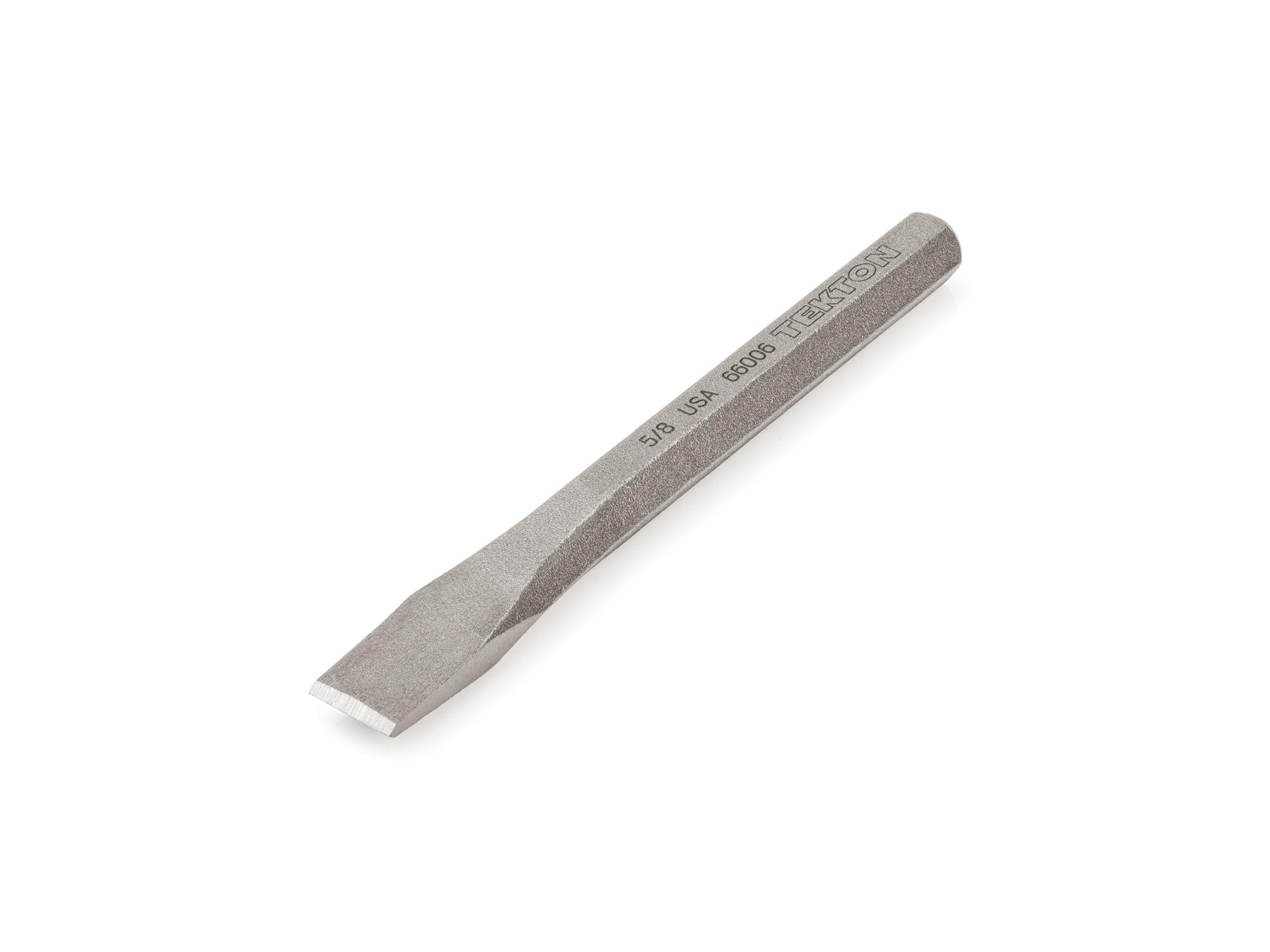 Front-right angle view of Tekton cold chisel. Item #66006