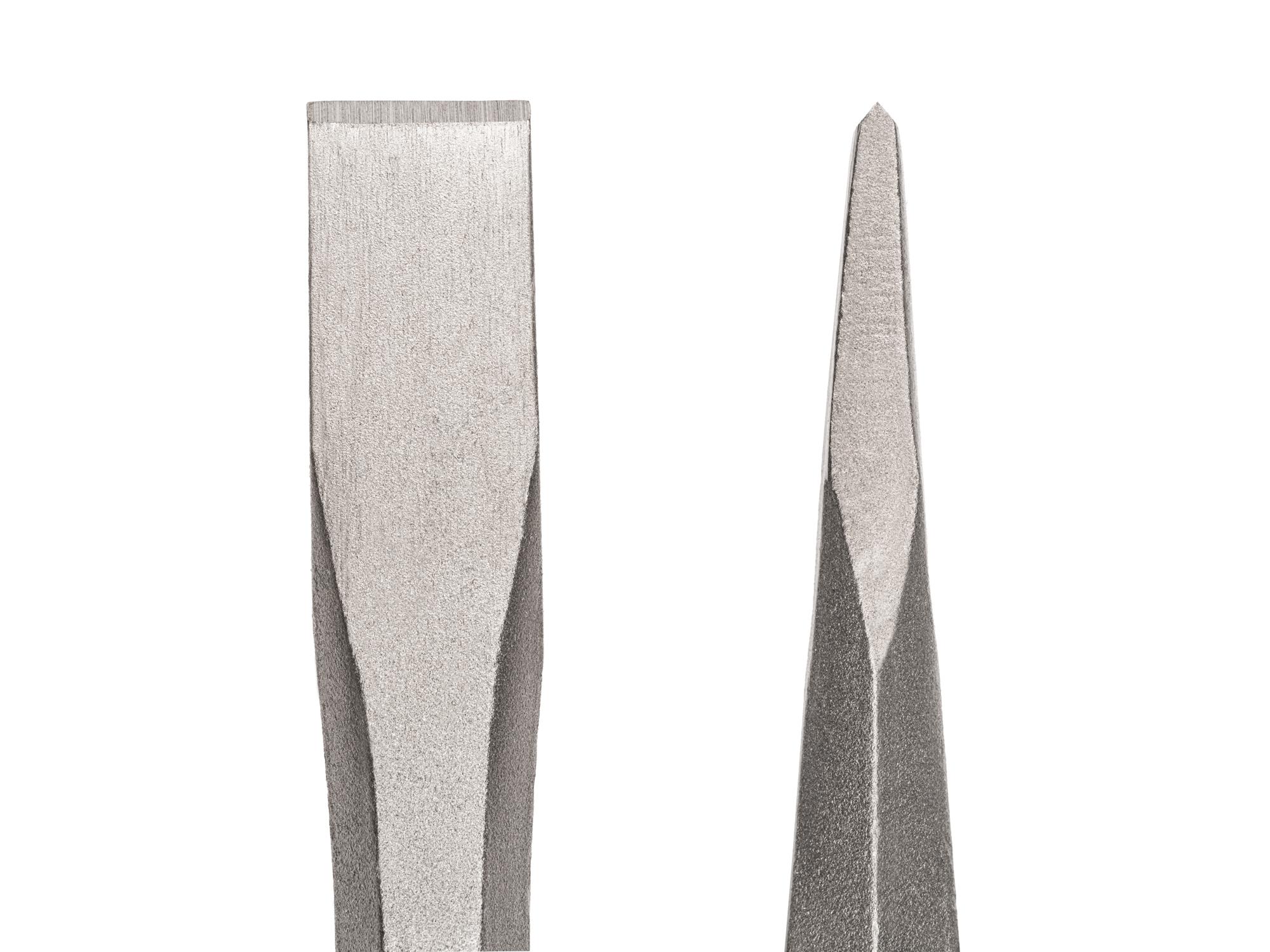 Closeup view of Tekton cold chisel. Item #66006
