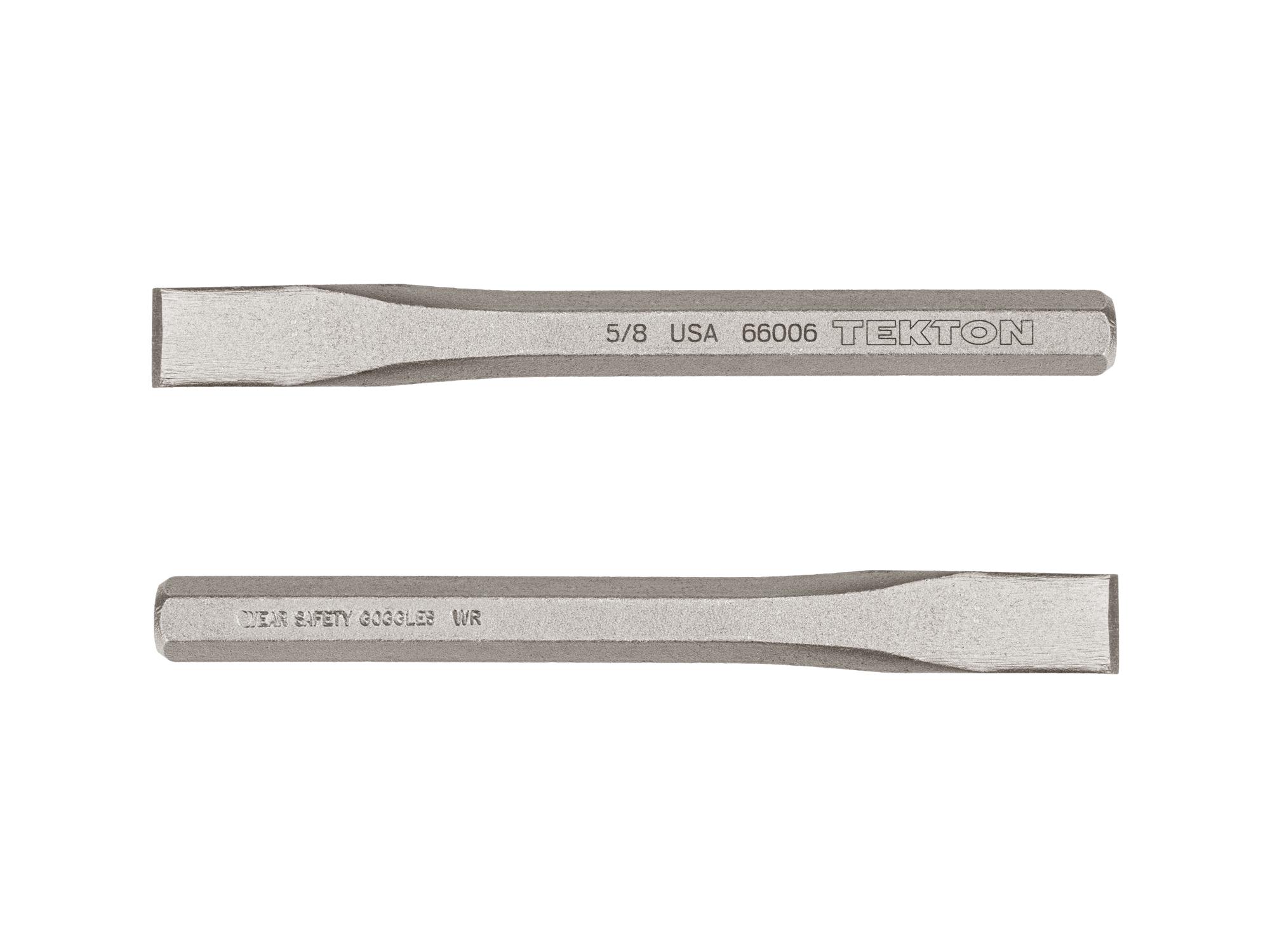 Side view of Tekton cold chisel. Item #66006