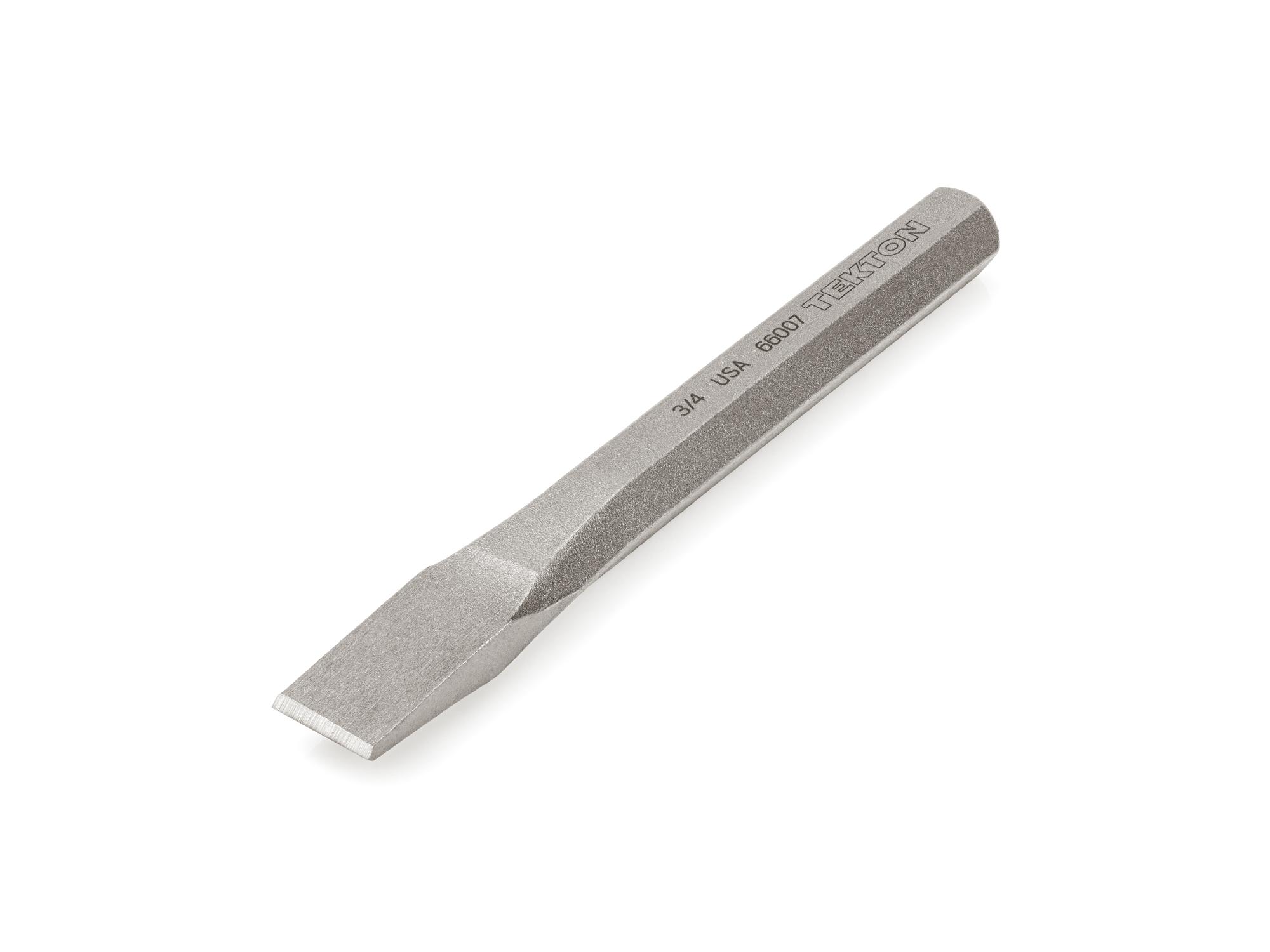 Front-right angle view of Tekton cold chisel. Item #66007
